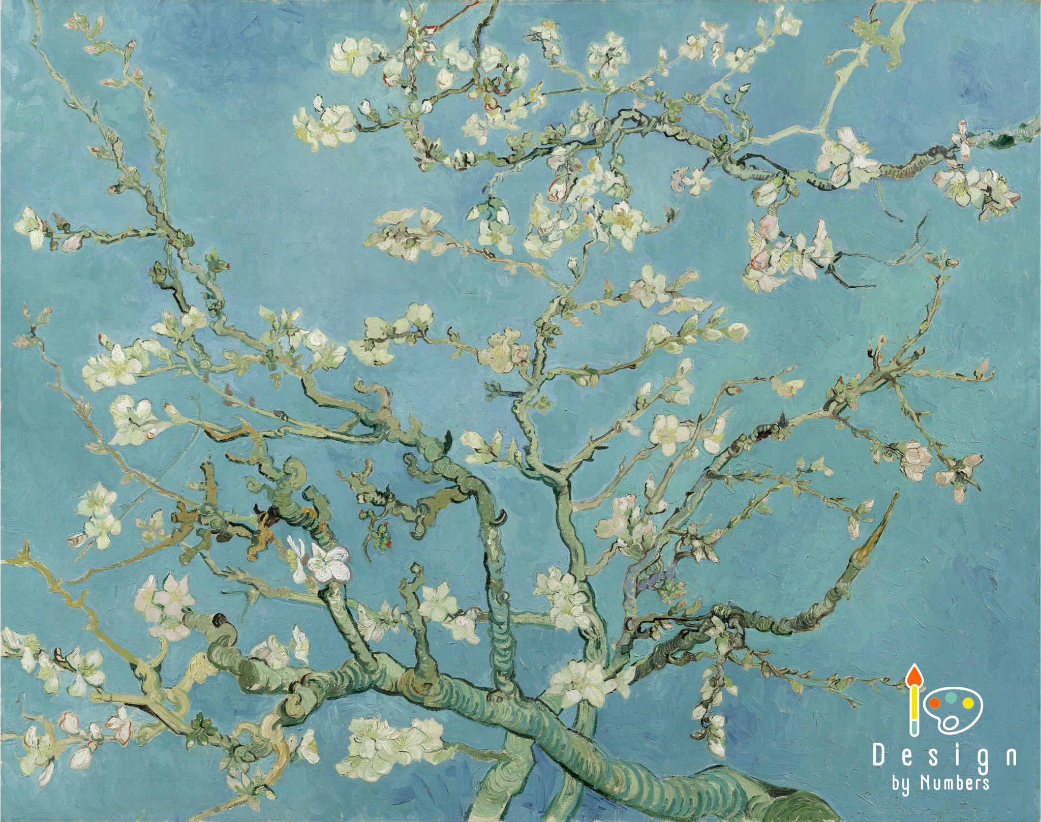 Almond Blossoms- Vincent van Gogh- Paint by Numbers