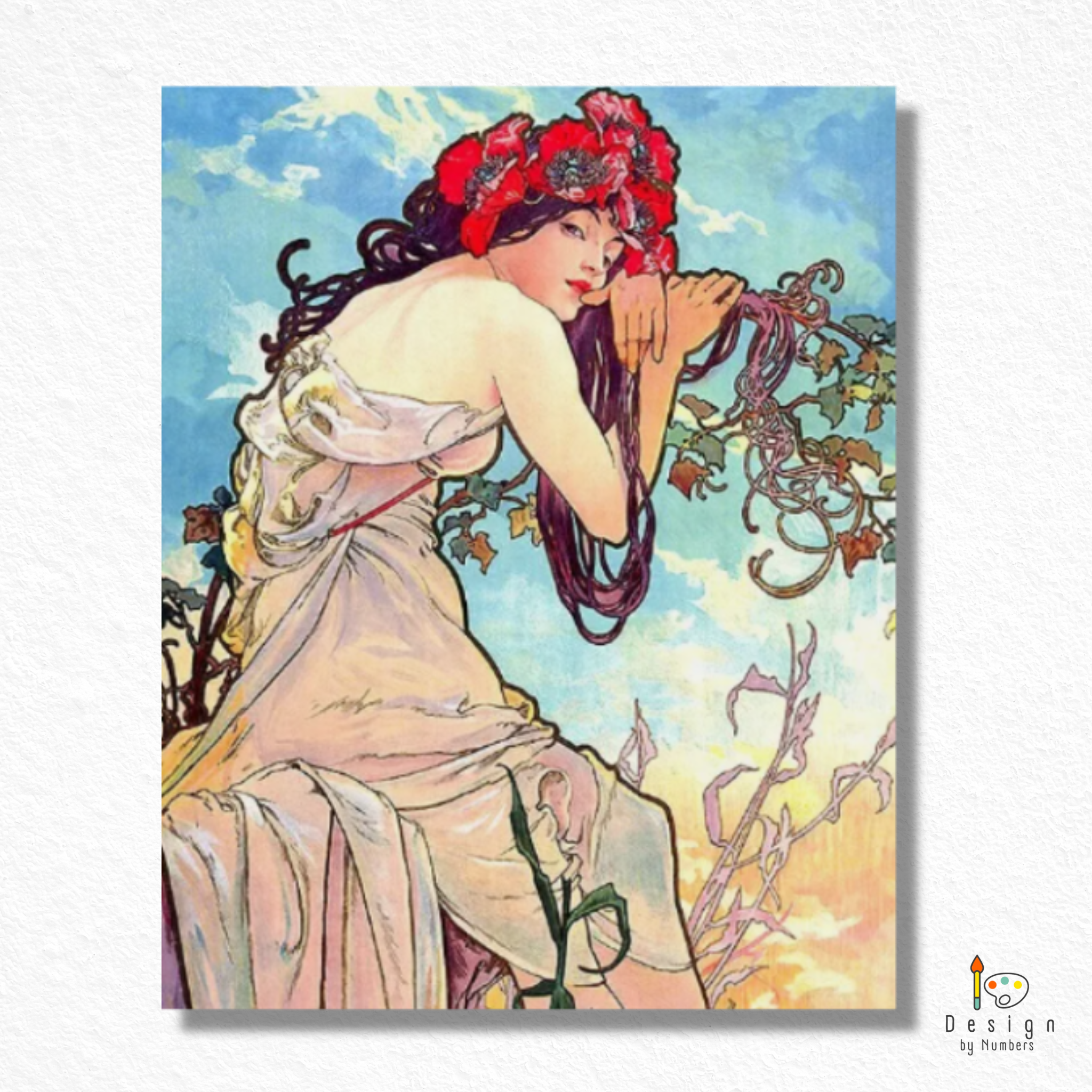 Summer- Alphonse Mucha- Paint by Numbers