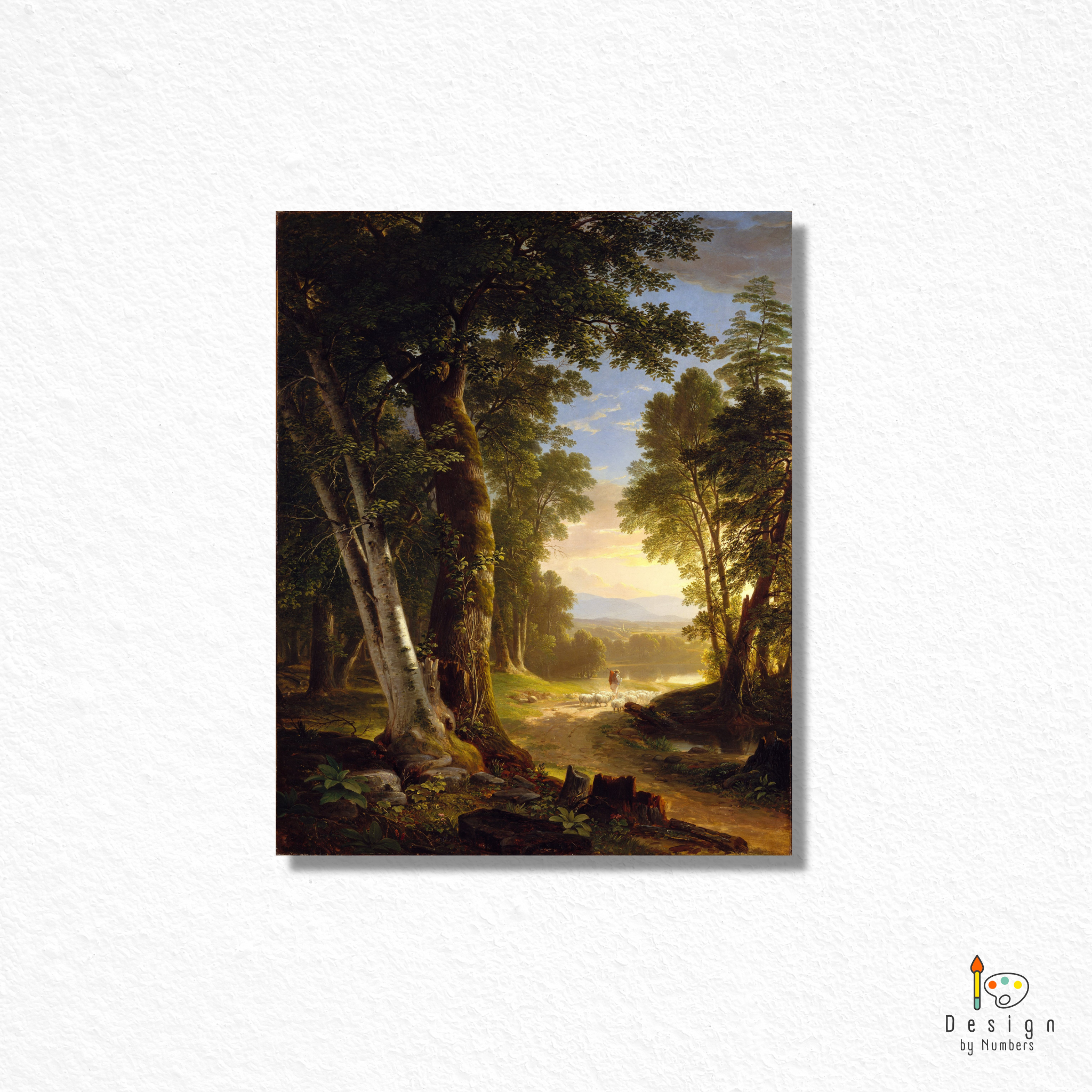 The Beeches- Asher Durand- Paint by Numbers