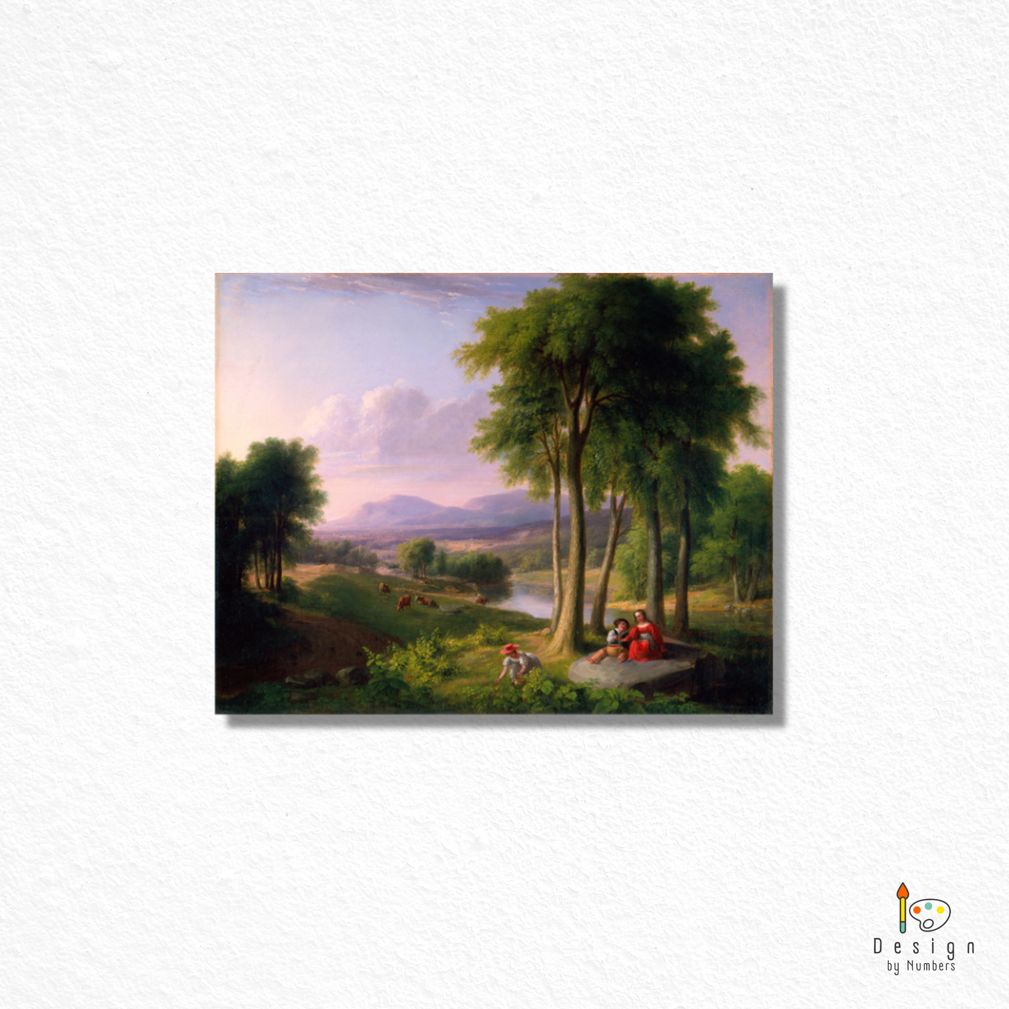View Near Rutland - Asher Durand - Paint by Numbers