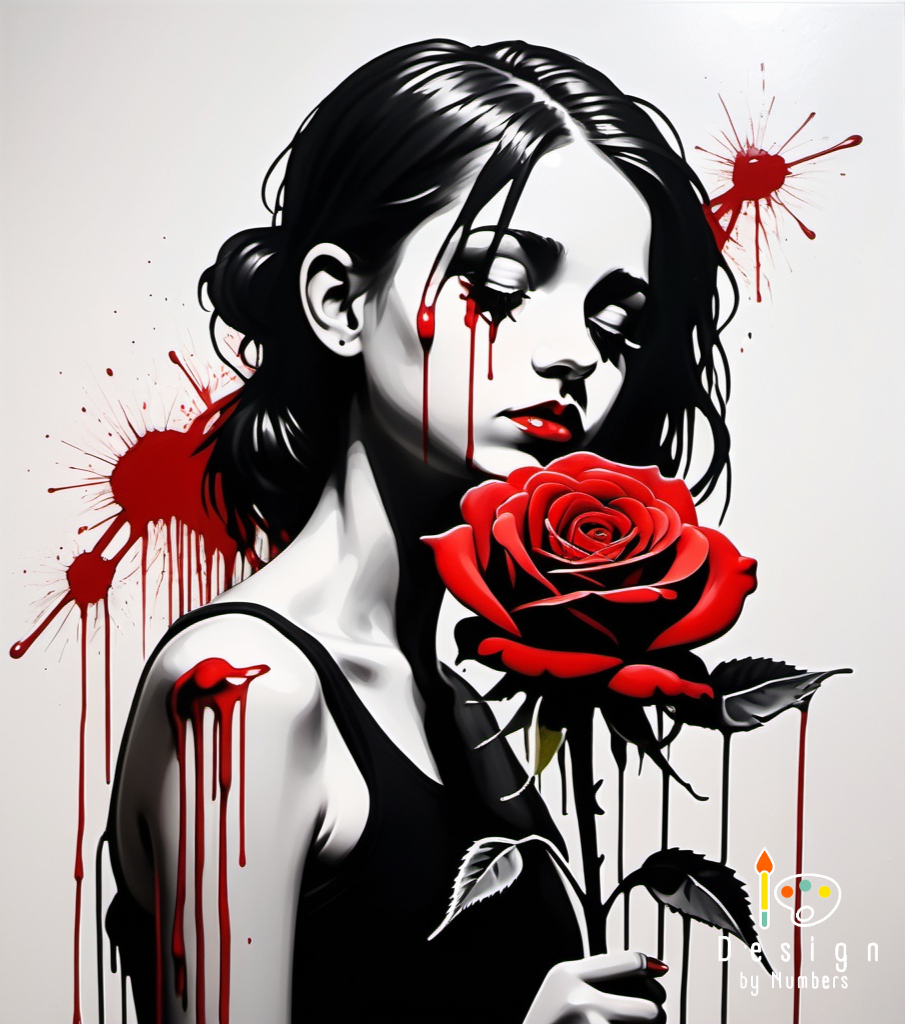 Bloody Rose - Paint by Numbers