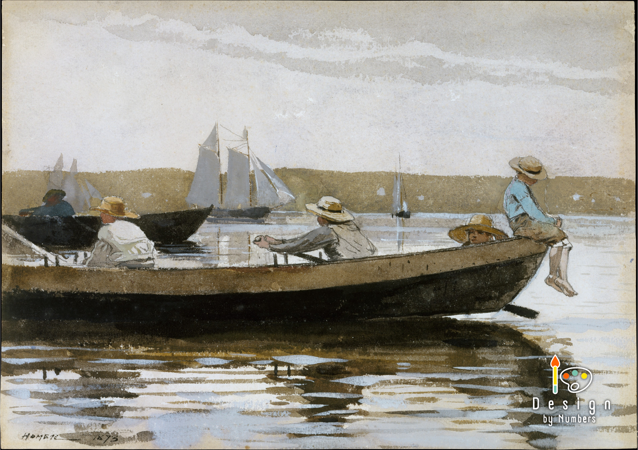 Boys in a Dory- Winslow Homer- Paint by Numbers