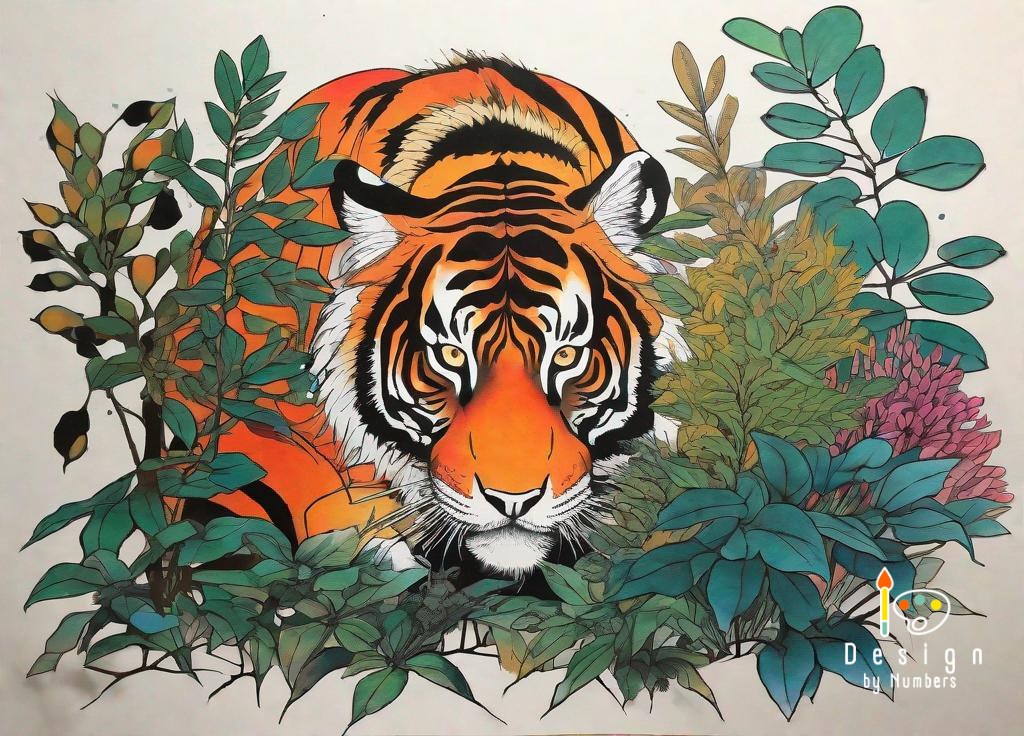 Bush Tiger- Paint By Numbers
