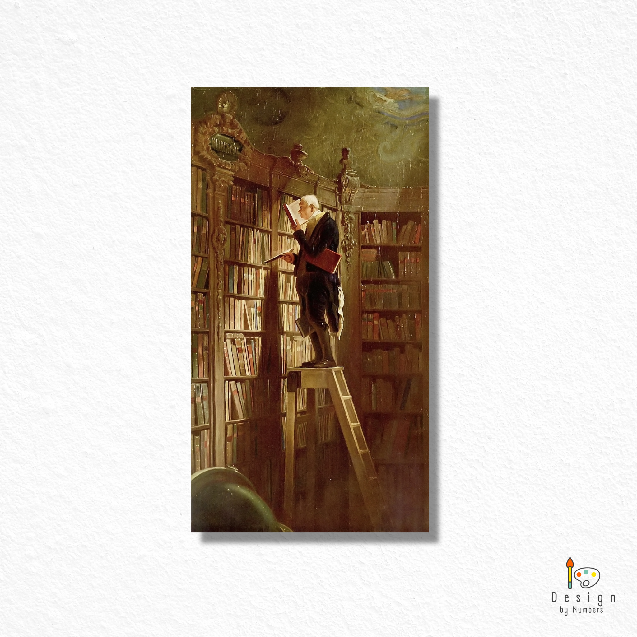 The Bookworm - Carl Spitzweg - Paint by Numbers