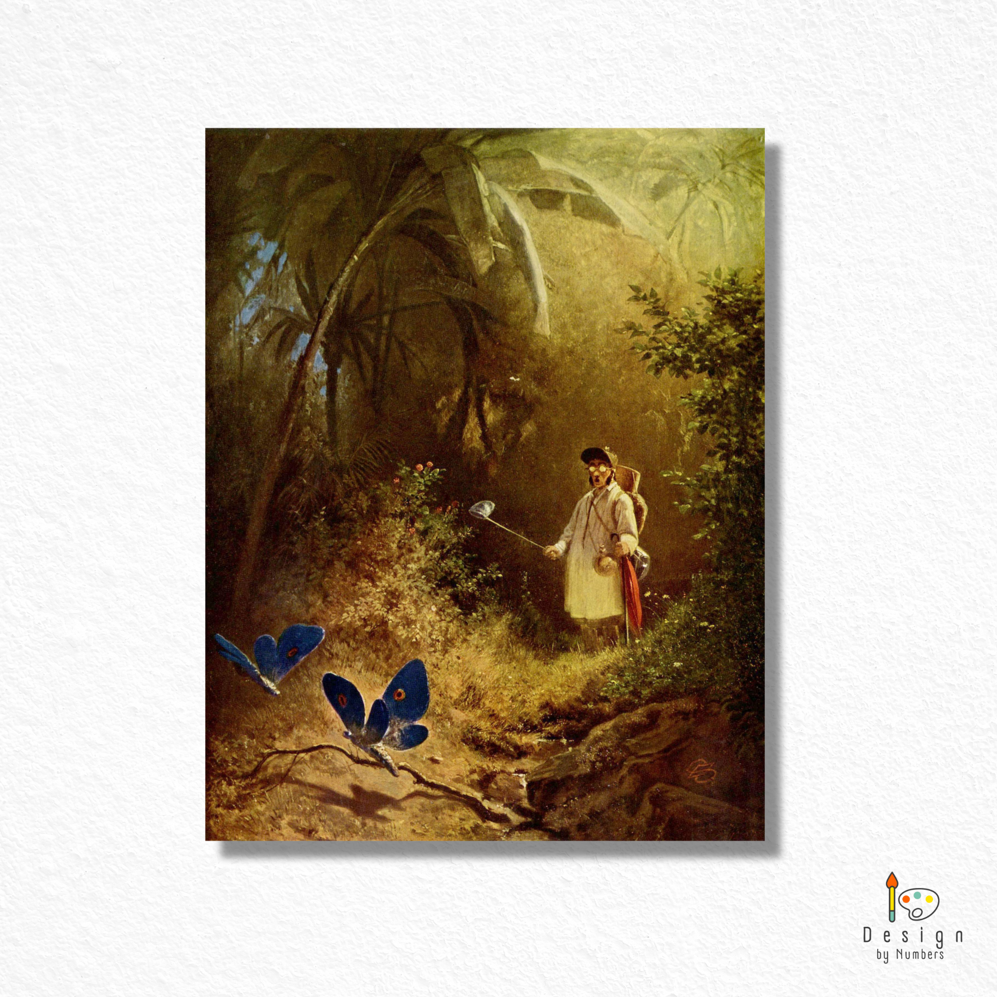 The Butterfly Hunter - Carl Spitzweg - Paint by Numbers