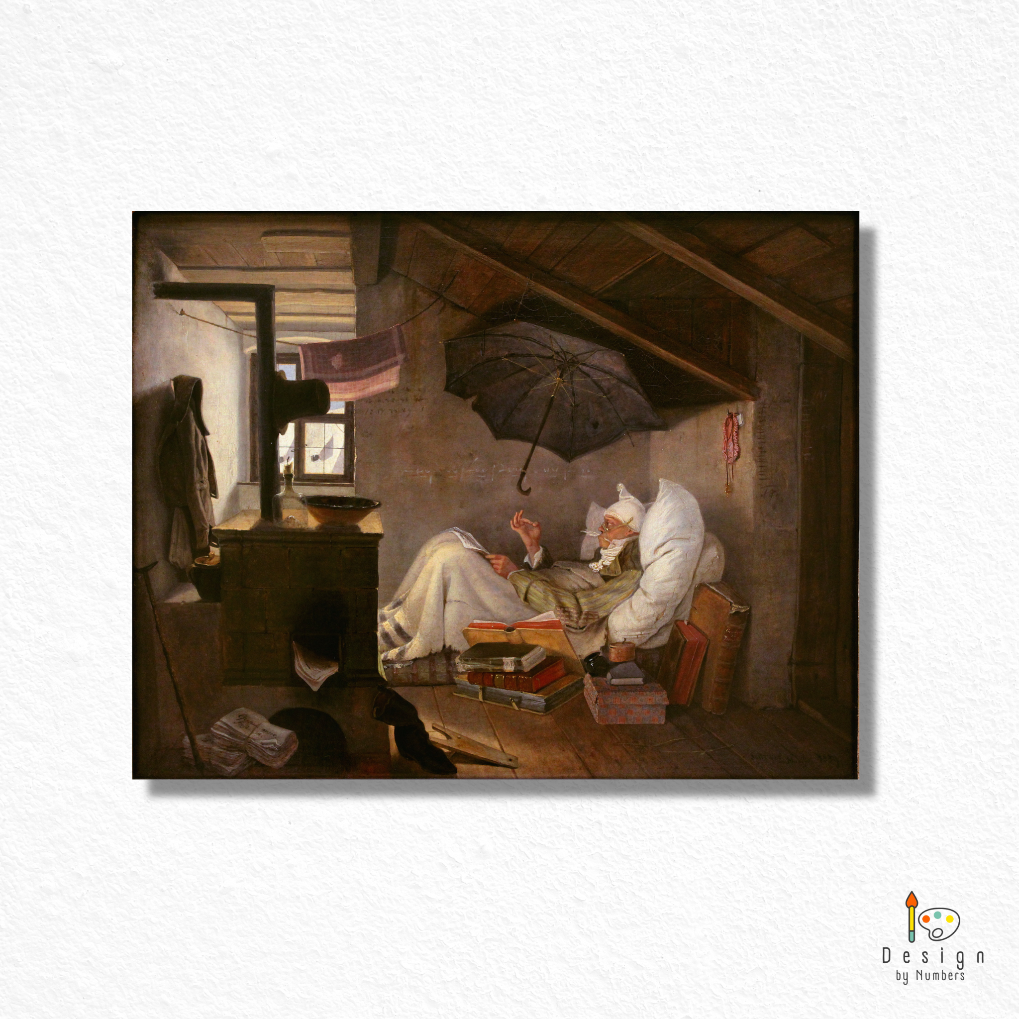 The Poor Poet - Carl Spitzweg - Paint by Numbers