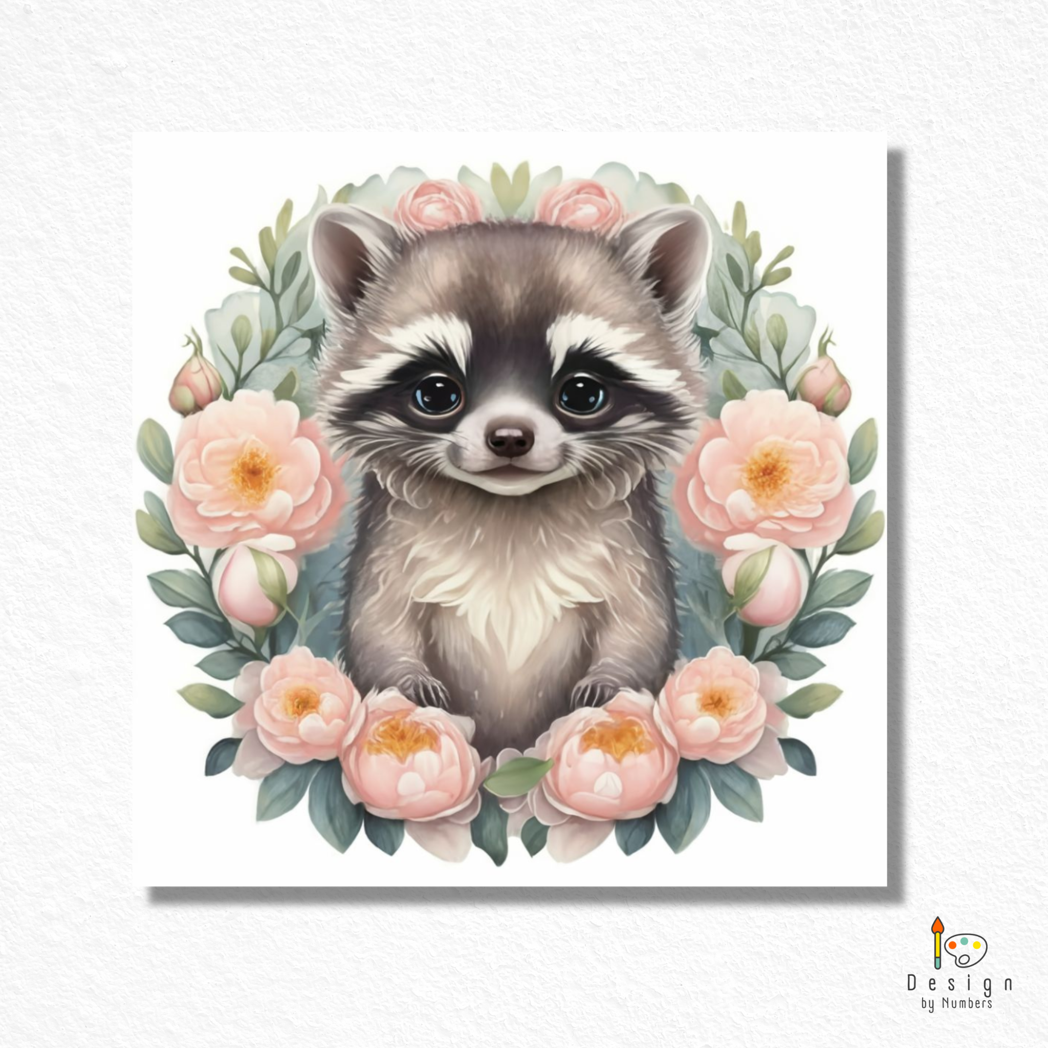 Friendly Baby Raccoon- Diamond Painting
