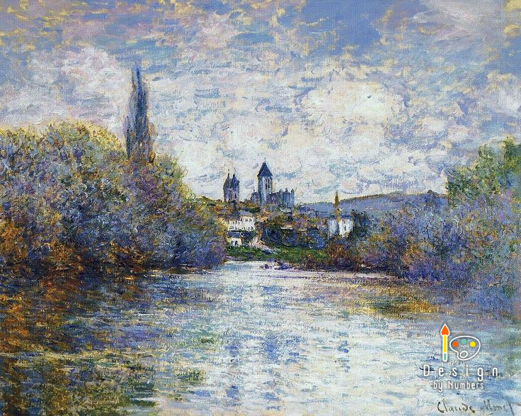 The Small Arm of the Seine at Vetheuil - Claude Monet - Paint by Numbers