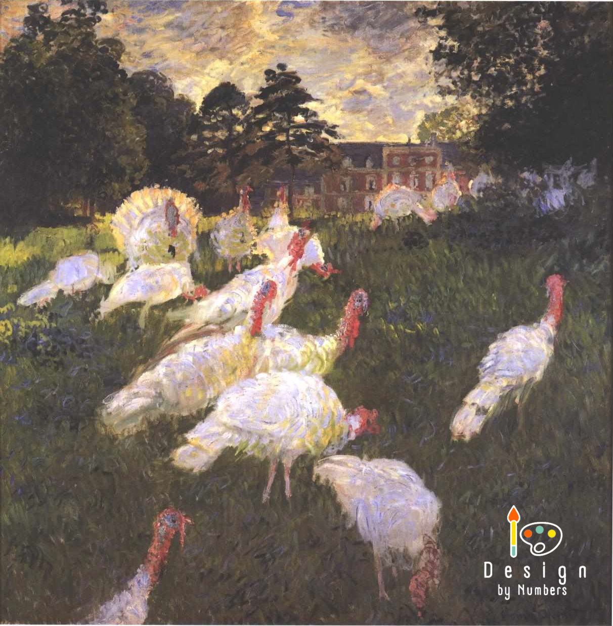 The Turkeys - Claude Monet - Paint by Numbers