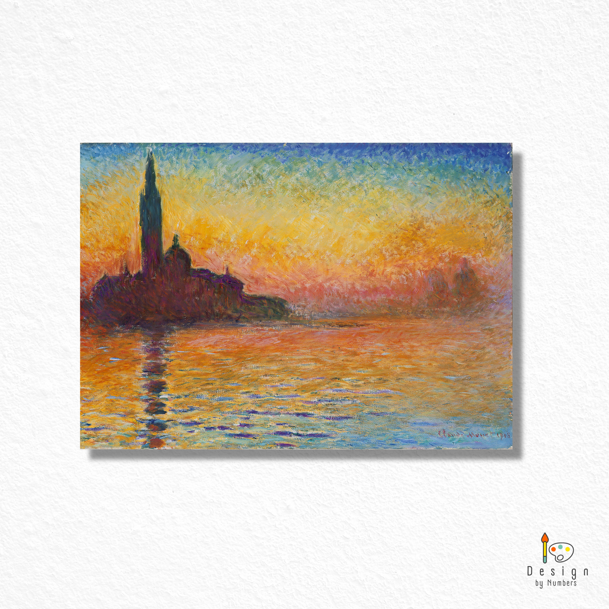 Maggiore at Dusk- Claude Monet- Paint by Numbers