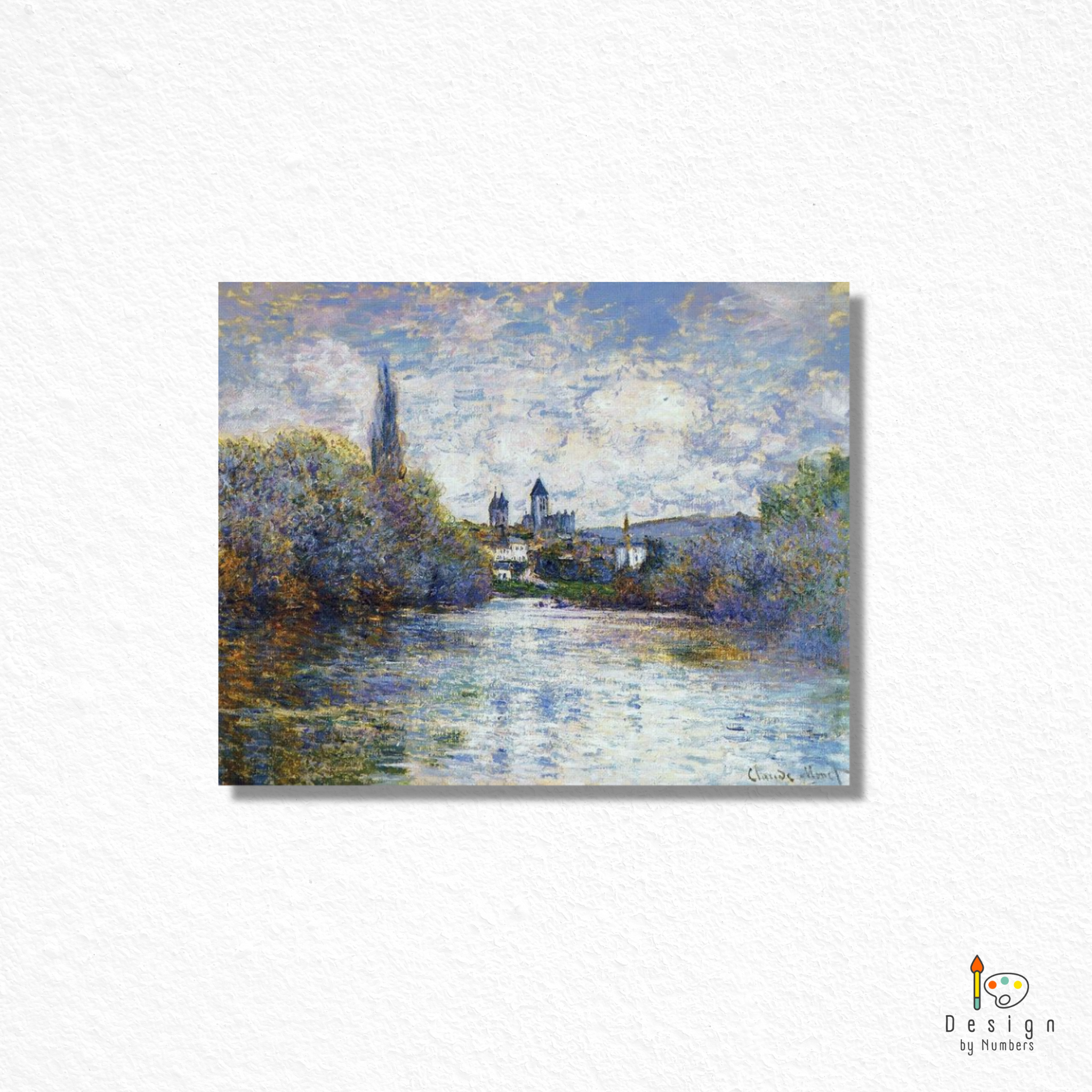 The Small Arm of the Seine at Vetheuil - Claude Monet - Paint by Numbers