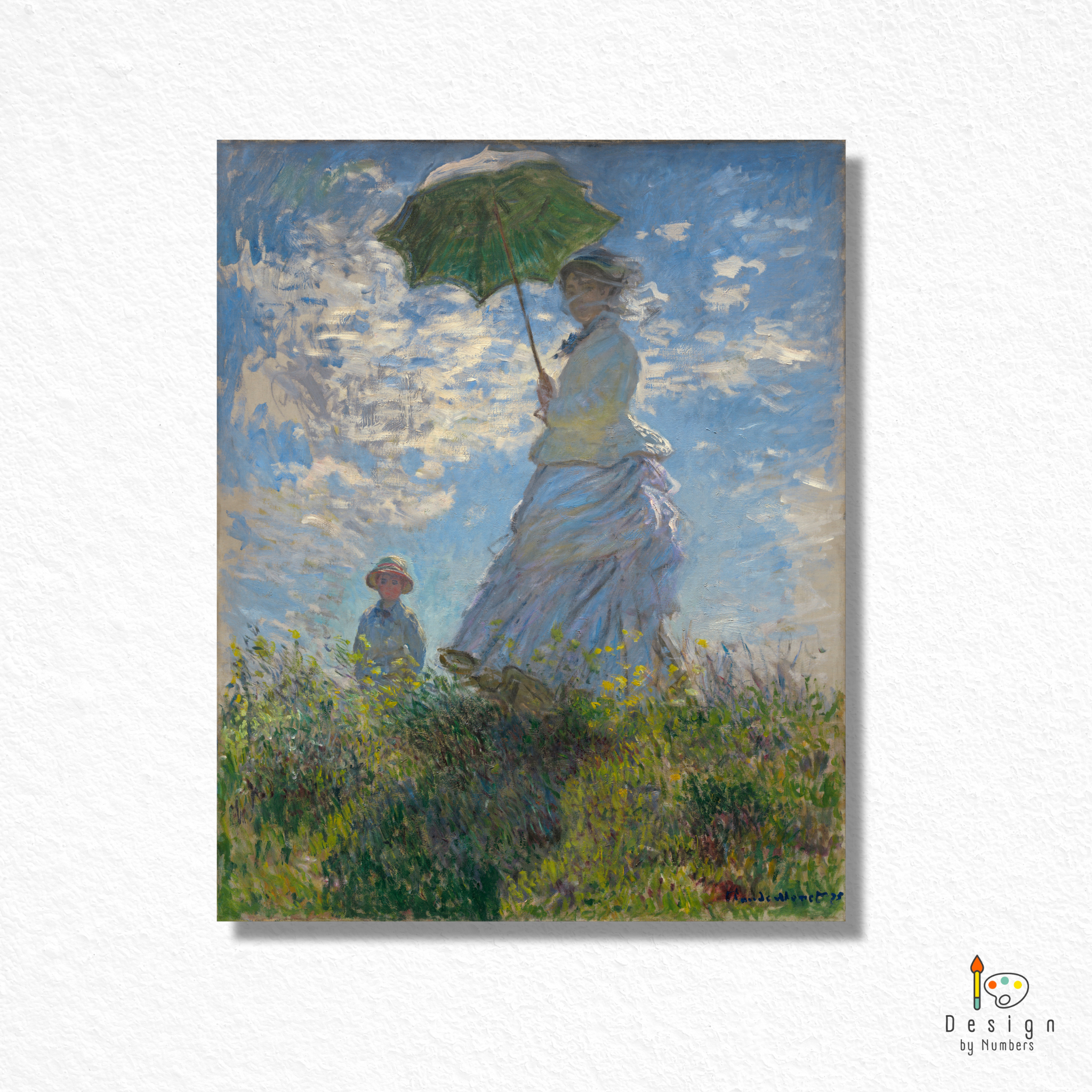The Walk: Woman with a Parasol - Claude Monet - Paint by Numbers