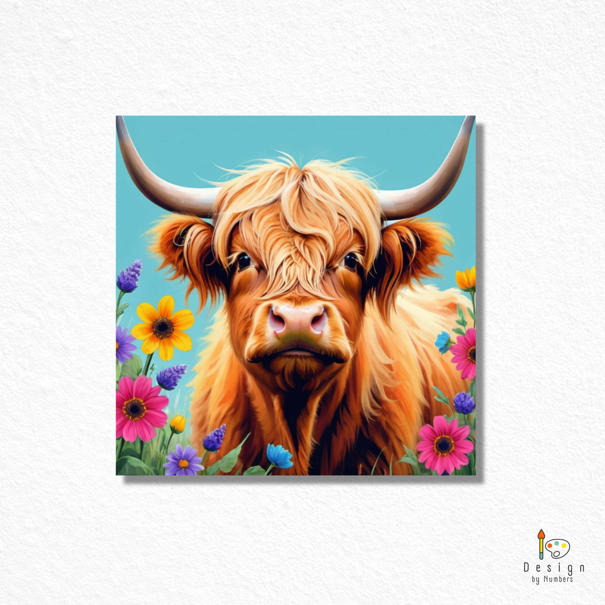 Highland in the Meadow- Paint By Numbers