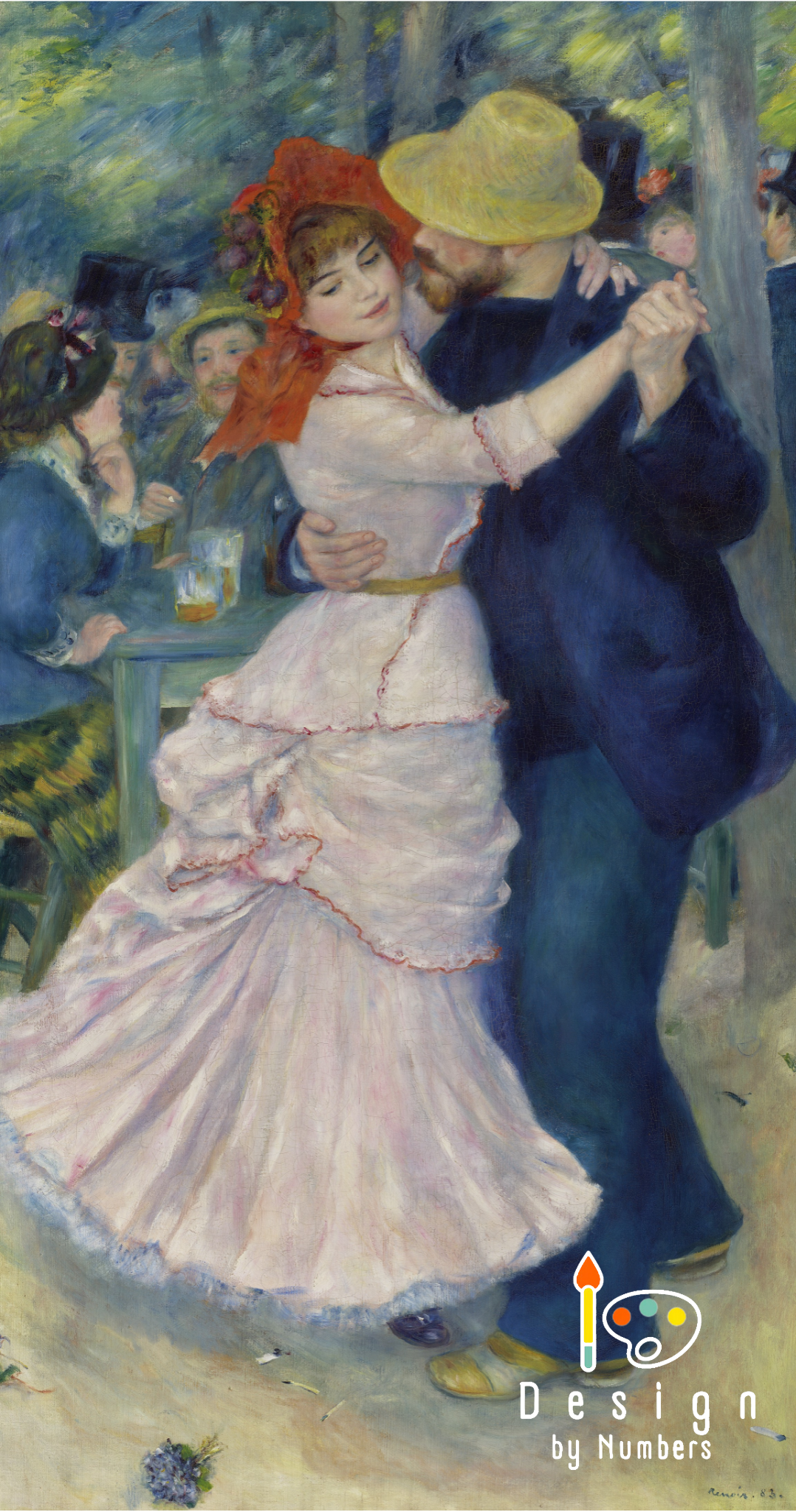 Dance At Bougival- Pierre-Auguste Renoir- Paint by Numbers