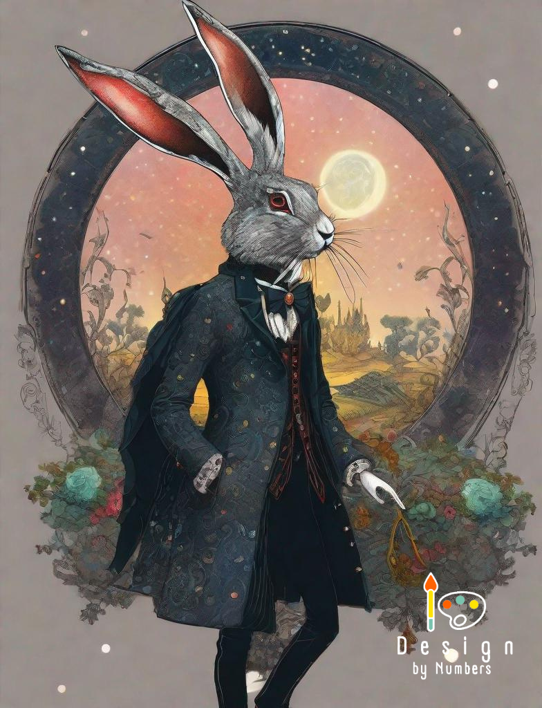Dapper Rabbit - Paint by Numbers