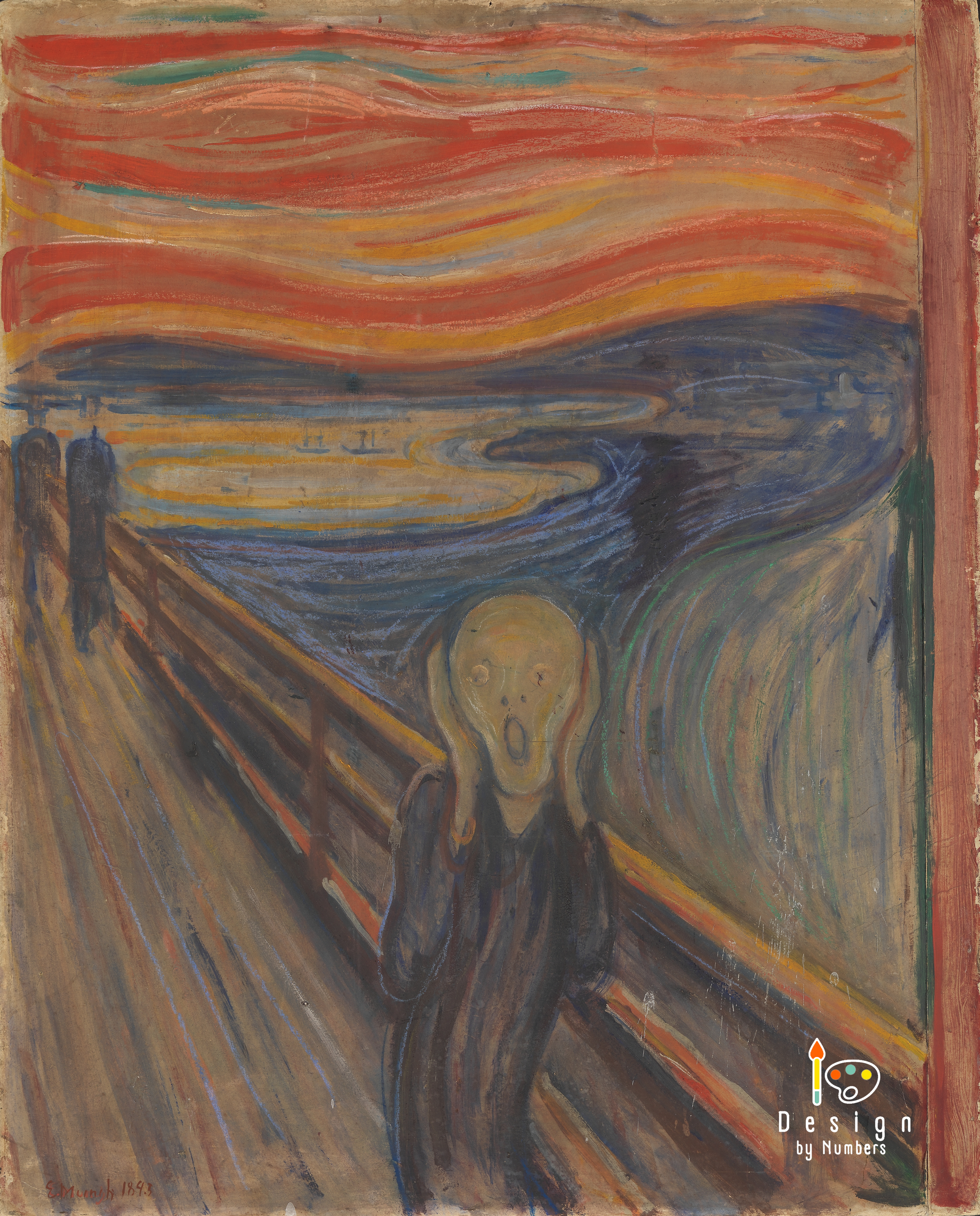 The Scream - Edvard Munch - Paint by Numbers