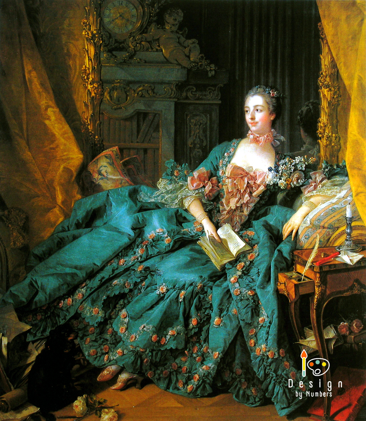 Marquise de Pompadour - François Boucher - Paint by Numbers