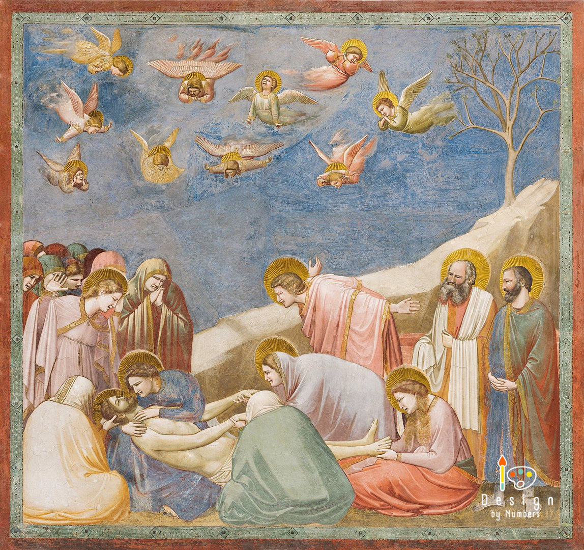 Lamentation (The Mourning of Christ) - Giotto di Bondone - Paint by Numbers