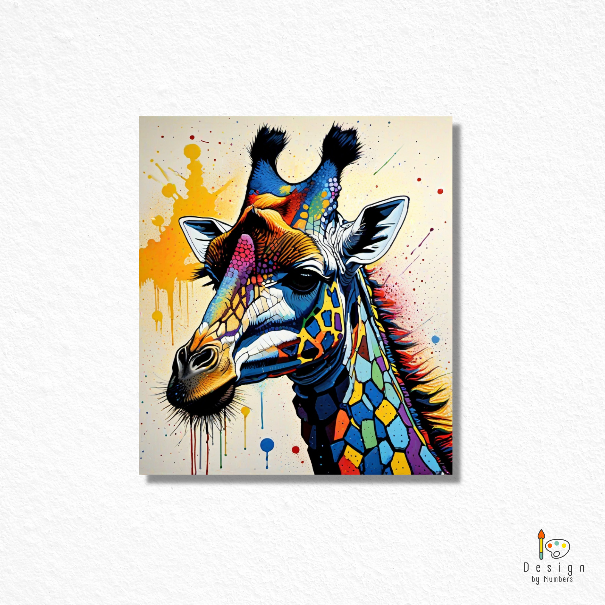 Giraffe Graffiti- Paint By Numbers