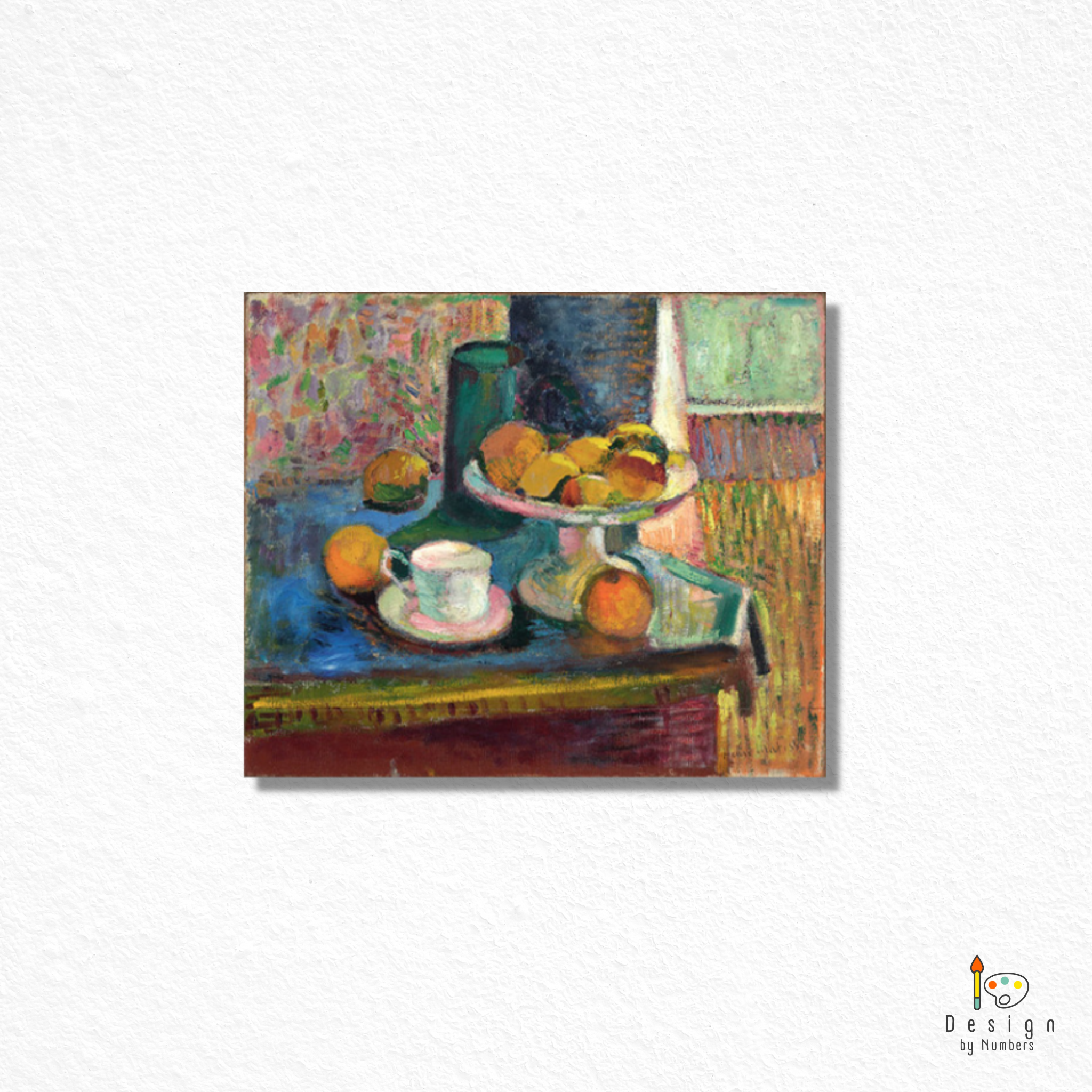 Still Life with Compote, Apples and Oranges- Henri Matisse- Paint by Numbers