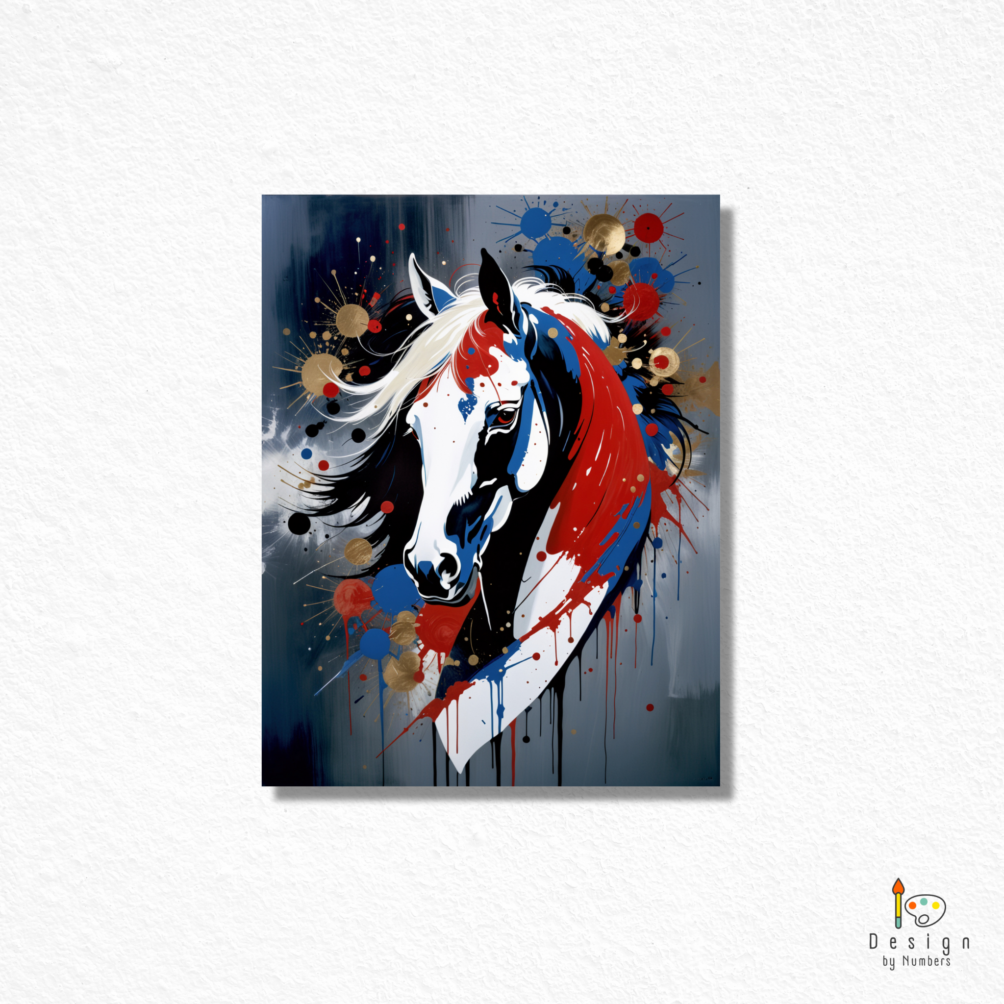 Modern Horse- Paint By Numbers