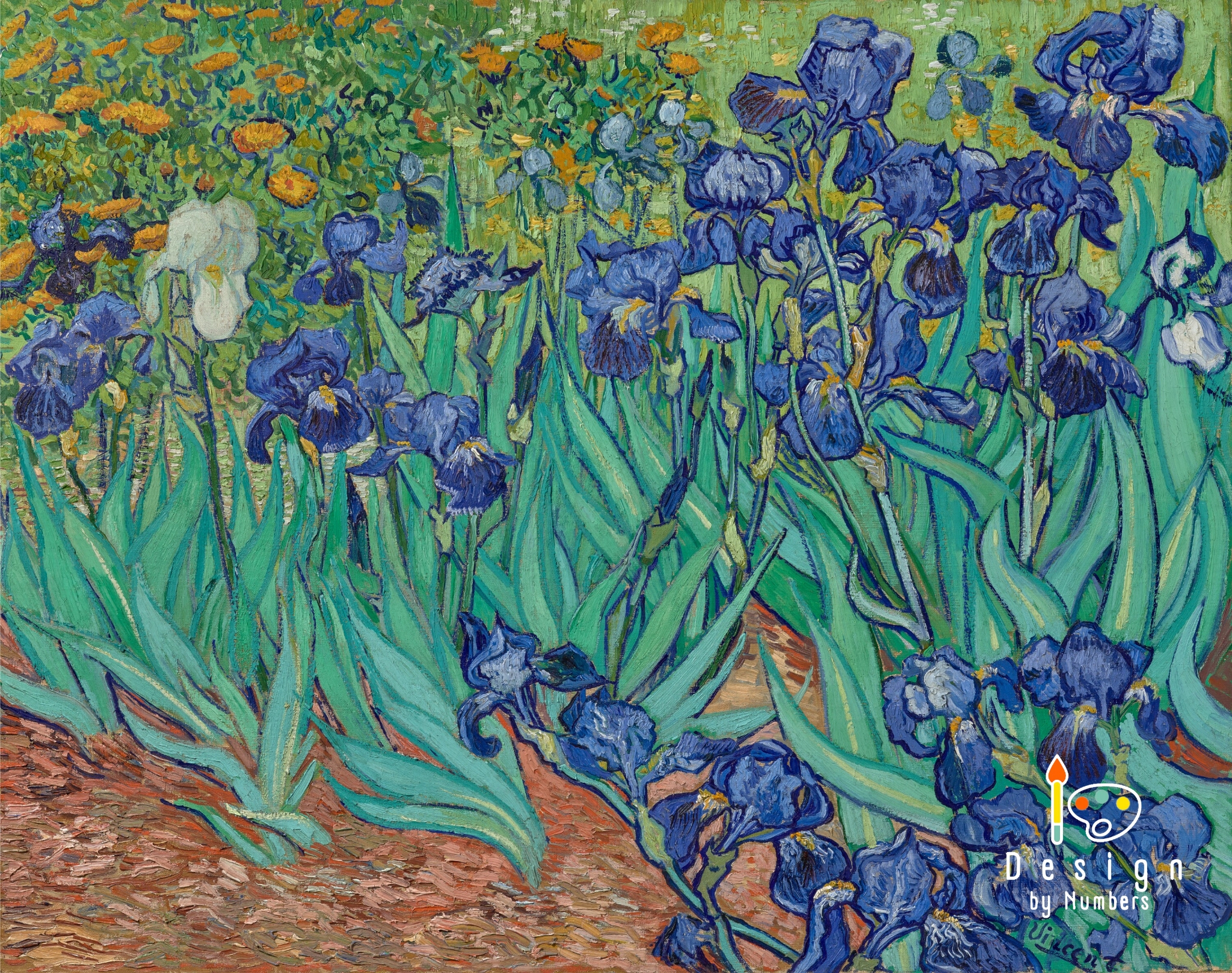 Irises- Vincent van Gogh- Paint by Numbers