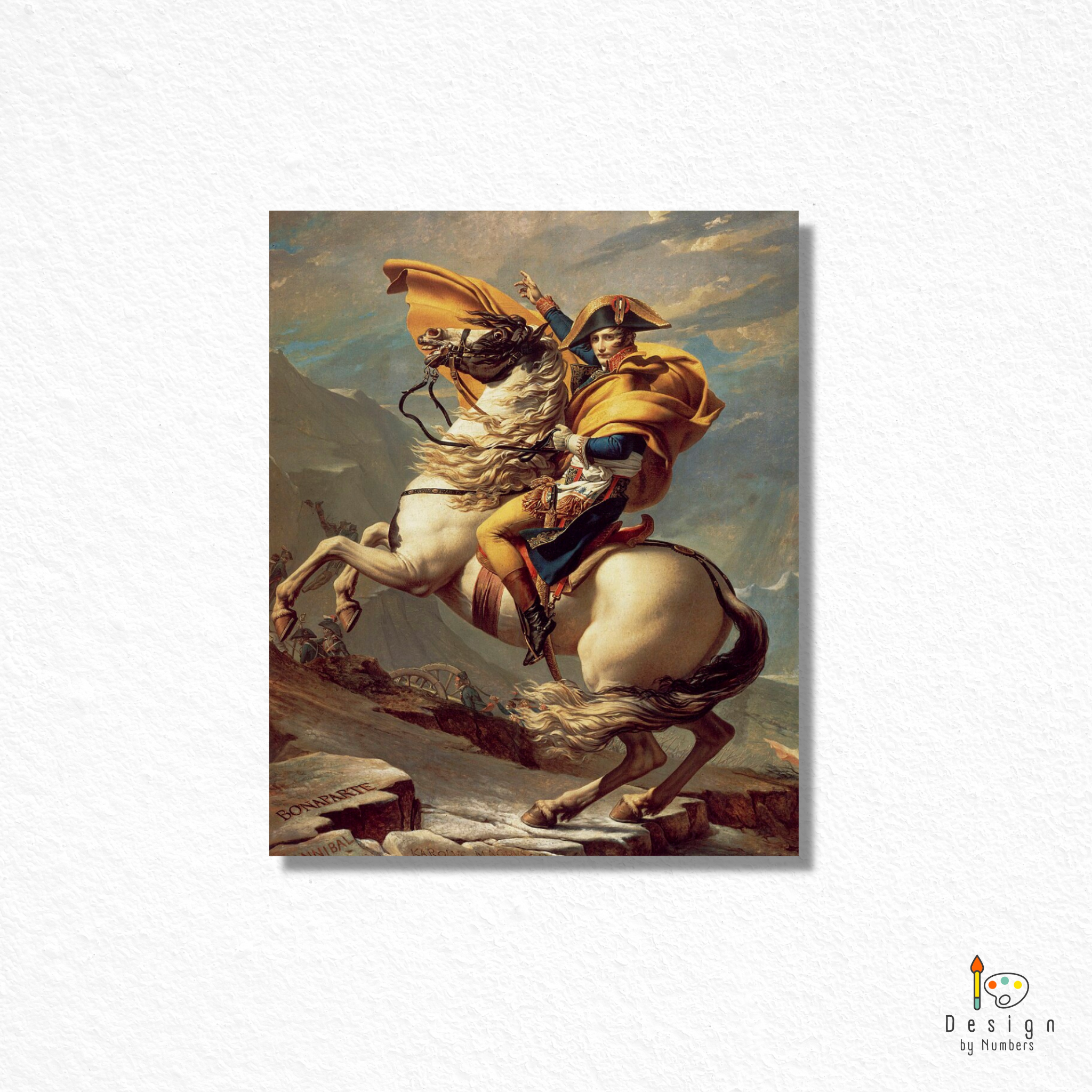 Napoleon Crossing the Alps- Jacques-Louis David- Paint by Numbers