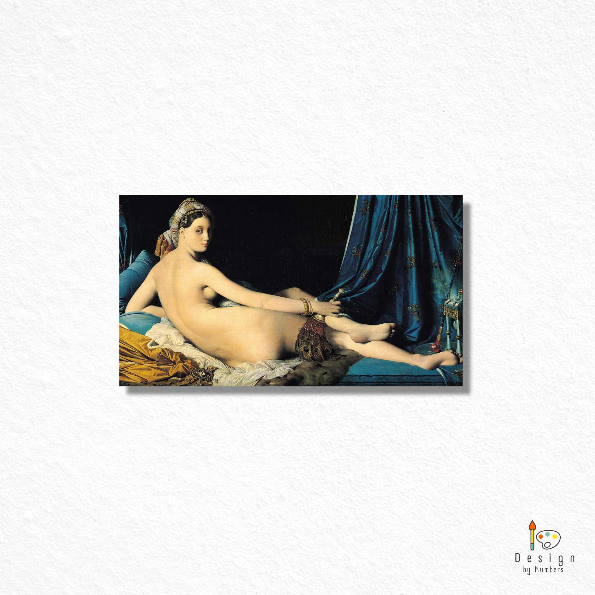 La Grande Odalisque - Jean-Auguste-Dominique Ingres - Paint by Numbers