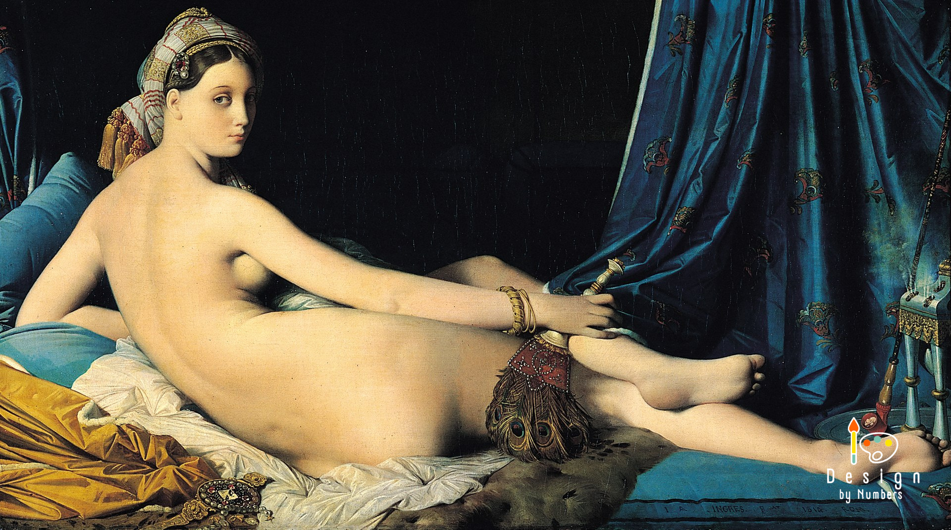La Grande Odalisque - Jean-Auguste-Dominique Ingres - Paint by Numbers