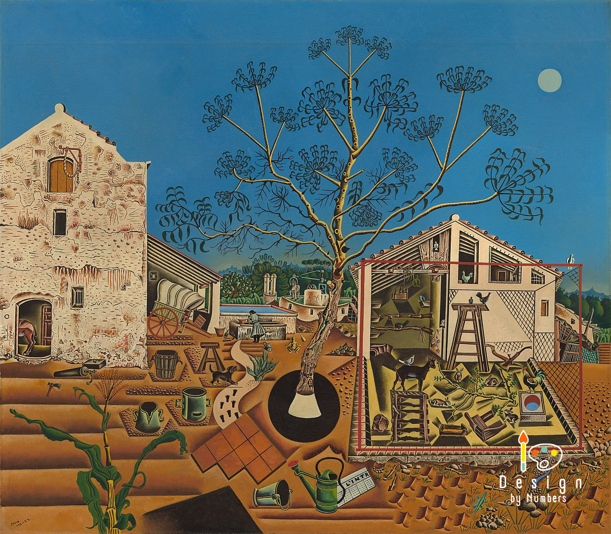The Farm- Joan Miro- Paint by Numbers