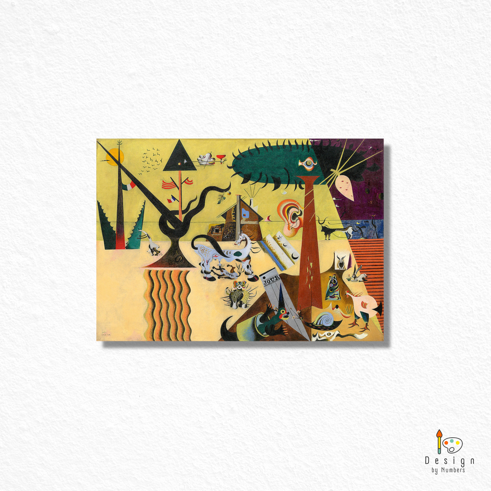The Tilled Field - Joan Miro - Paint by Numbers
