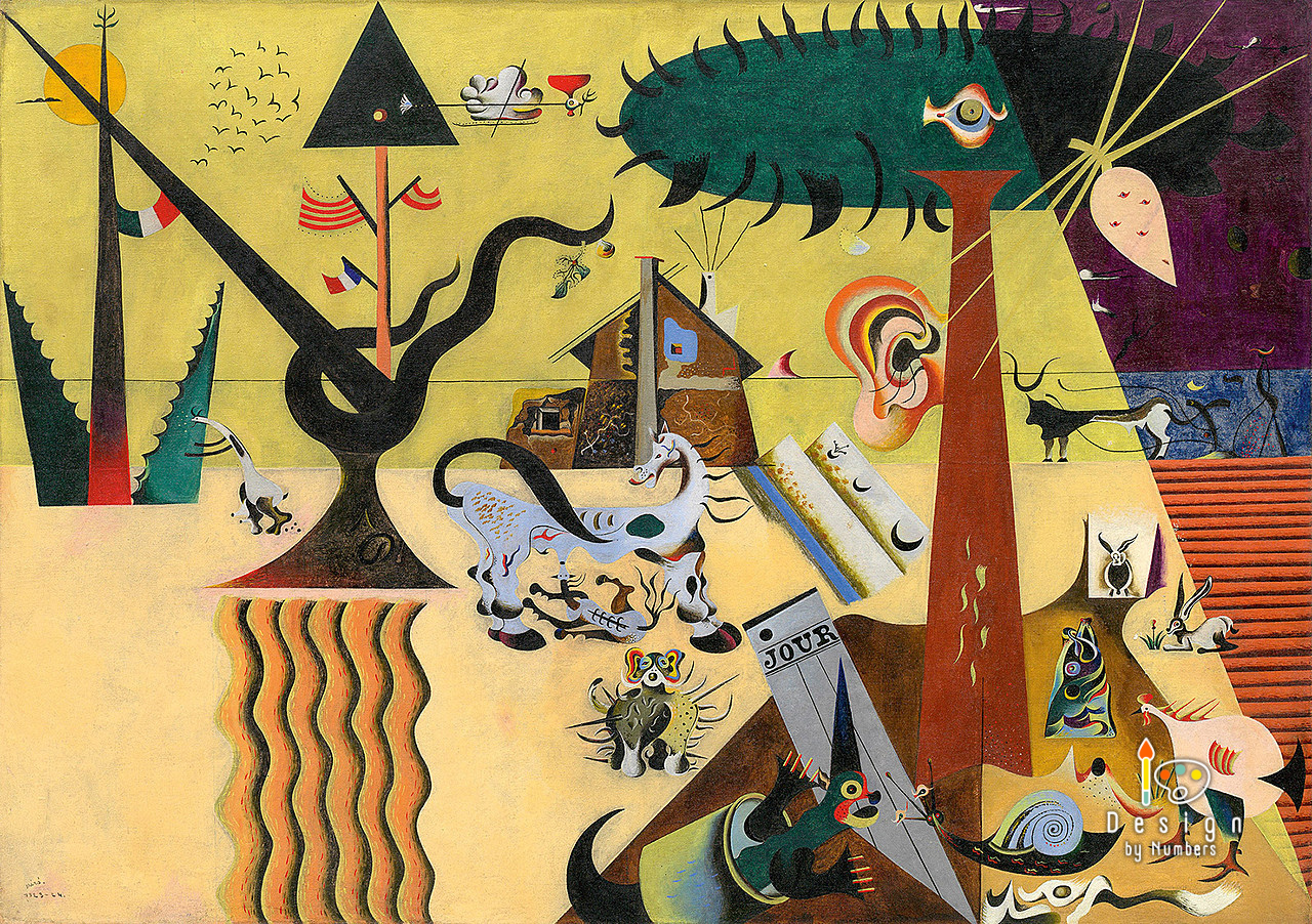 The Tilled Field - Joan Miro - Paint by Numbers