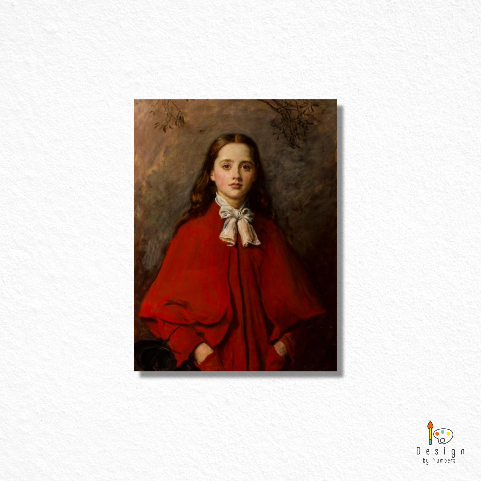 Bright Eyes- John Everett Millais- Paint by Numbers