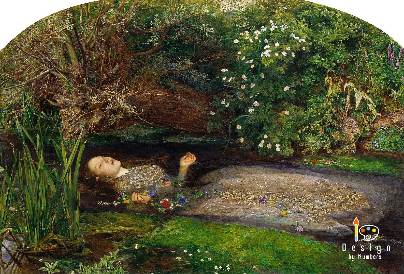 Ophelia- John Everett Millais- Paint by Numbers