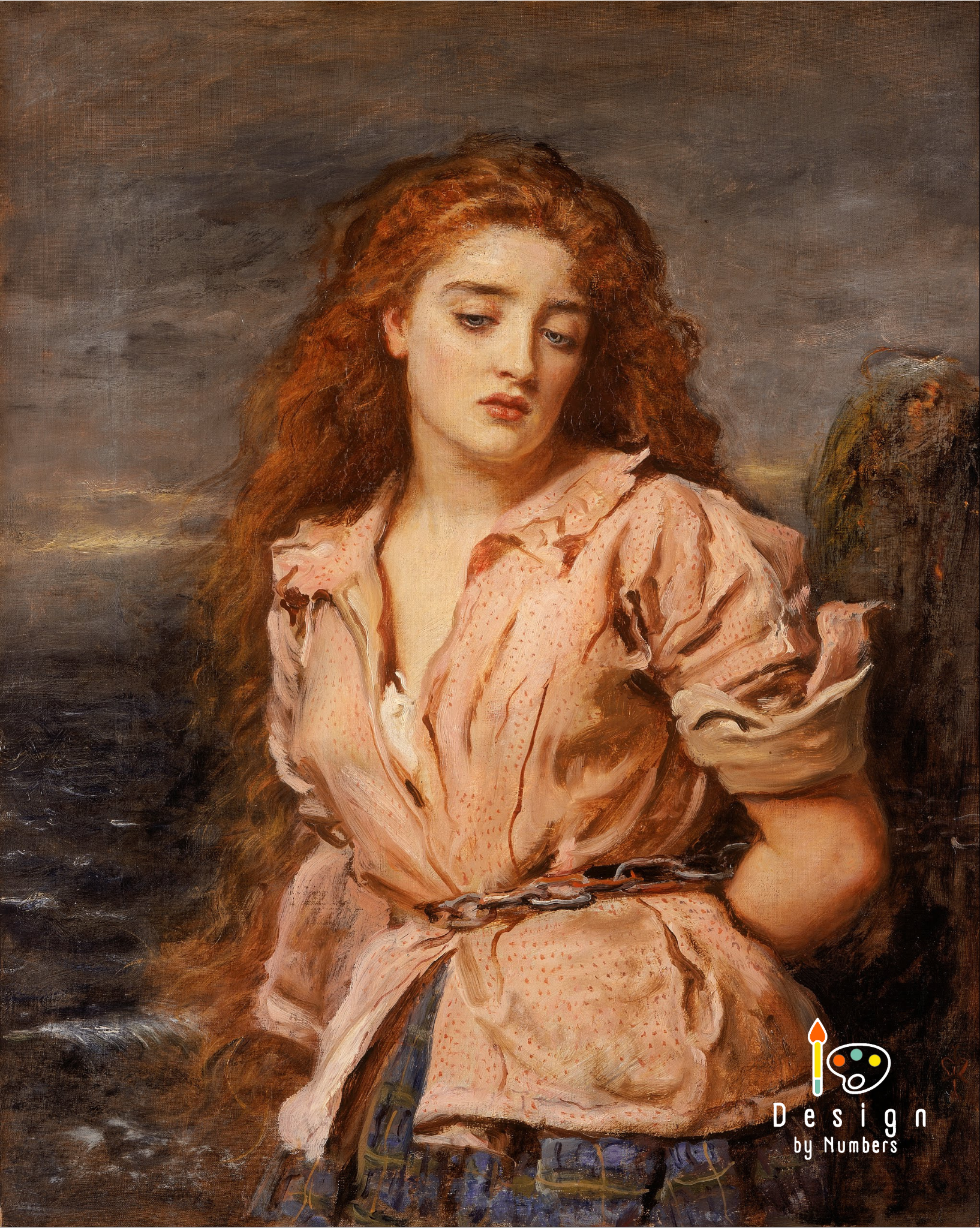 The Martyr of the Solway - John Everett Millais - Paint by Numbers