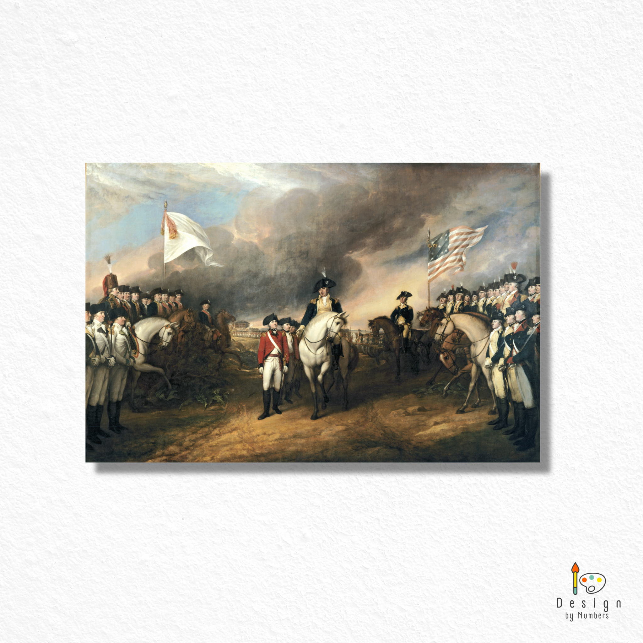 Surrender of Lord Cornwallis- John Trumbull- Paint by Numbers