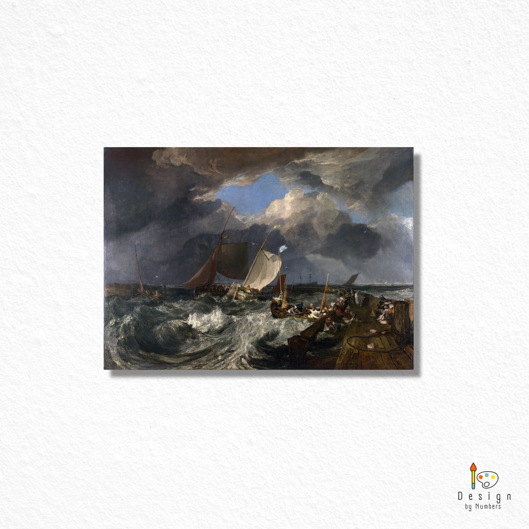 Calais Pier - Joseph Mallord William Turner - Paint by Numbers