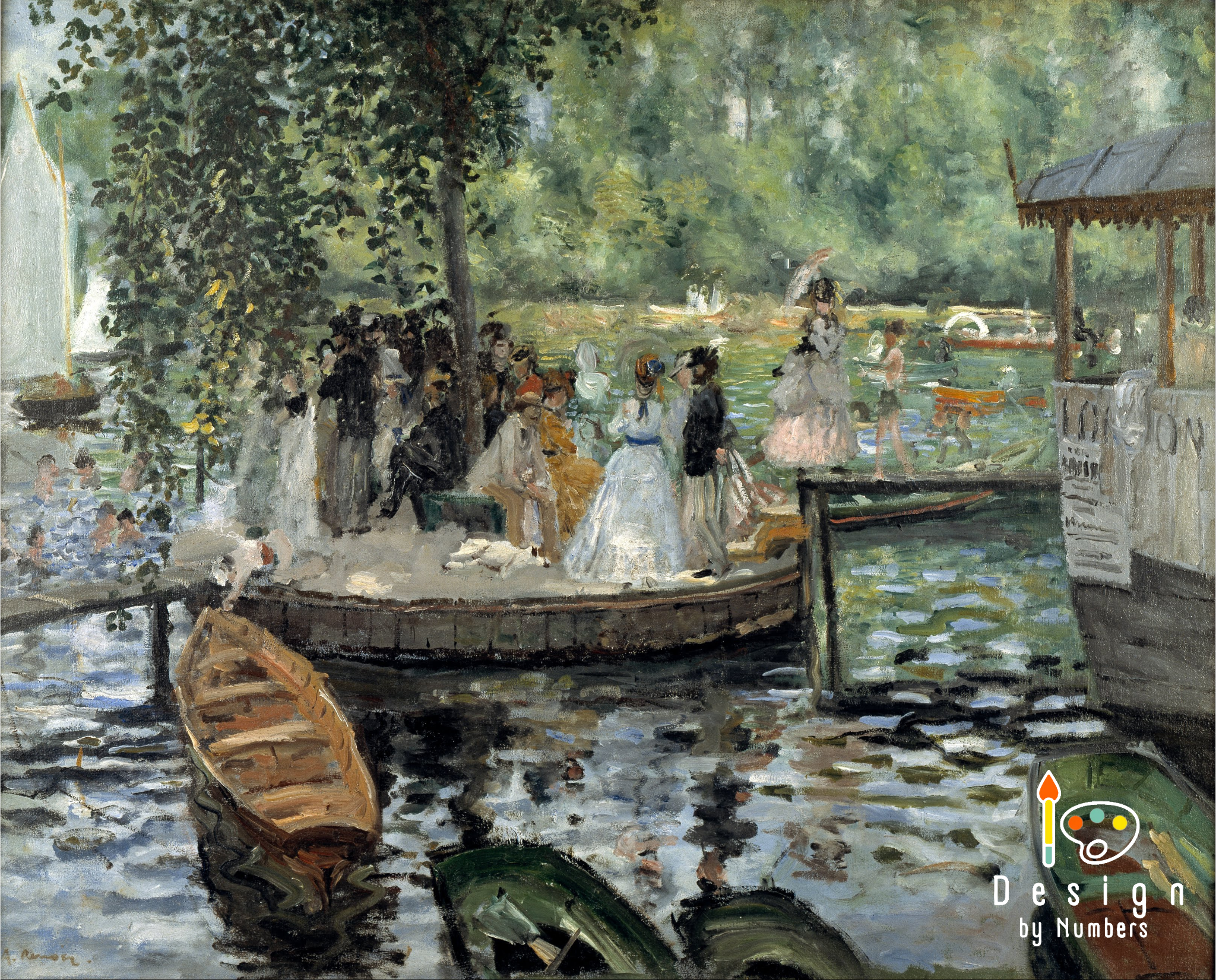 La GrenouillÃ¨re - Pierre-Auguste Renoir - Paint by Numbers