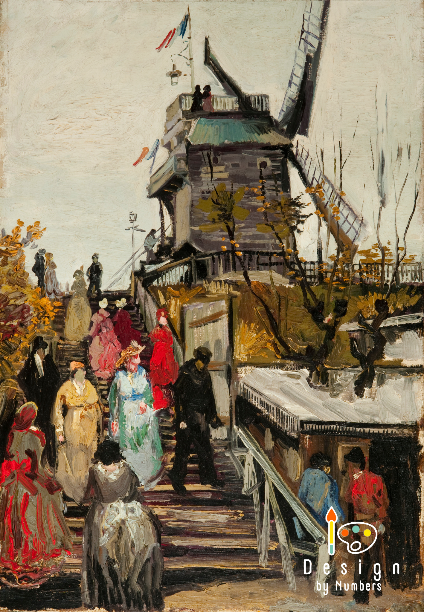 Le Blute-Fin Mill- Vincent van Gogh- Paint by Numbers