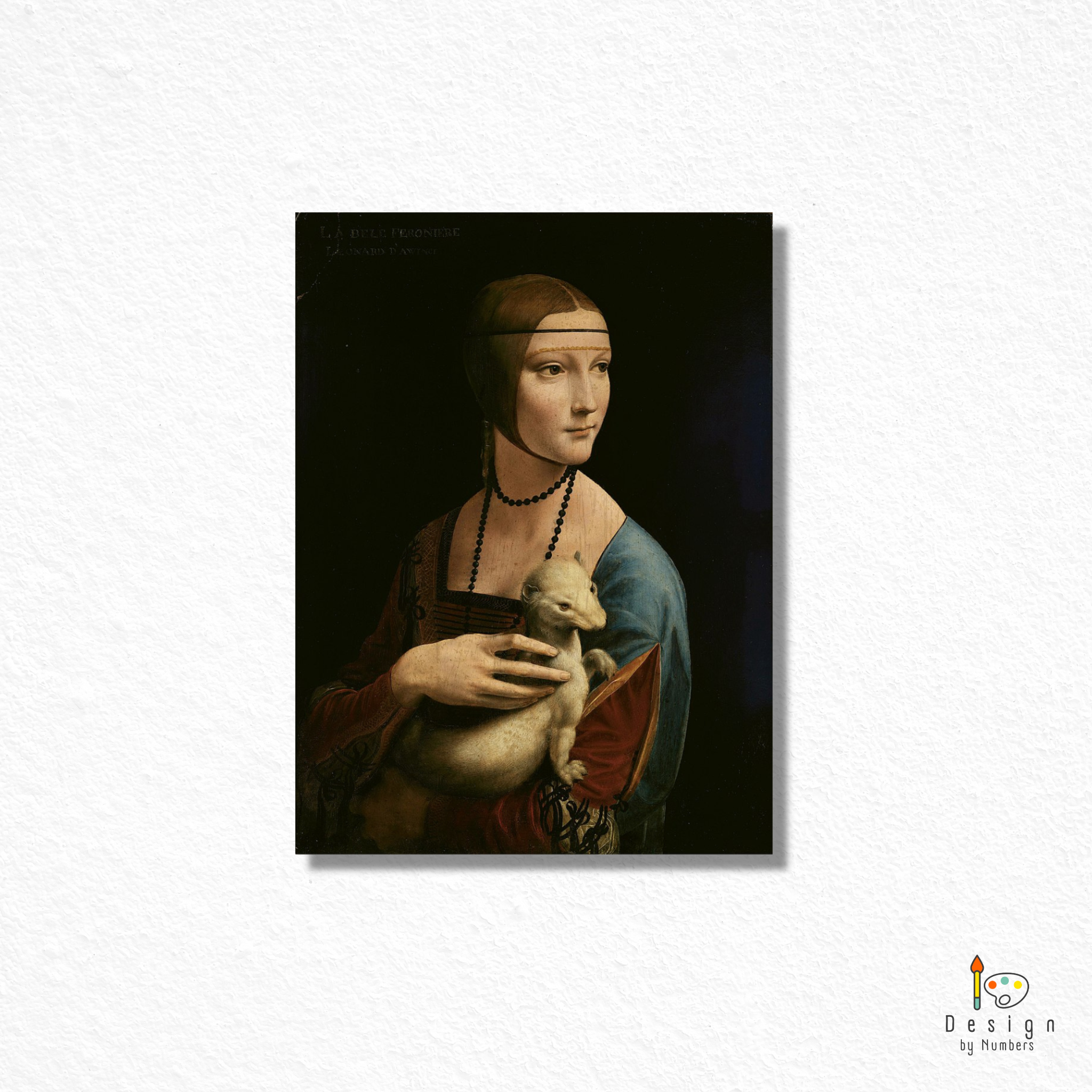 Lady with an Ermine- Leonardo da Vinci- Paint by Numbers