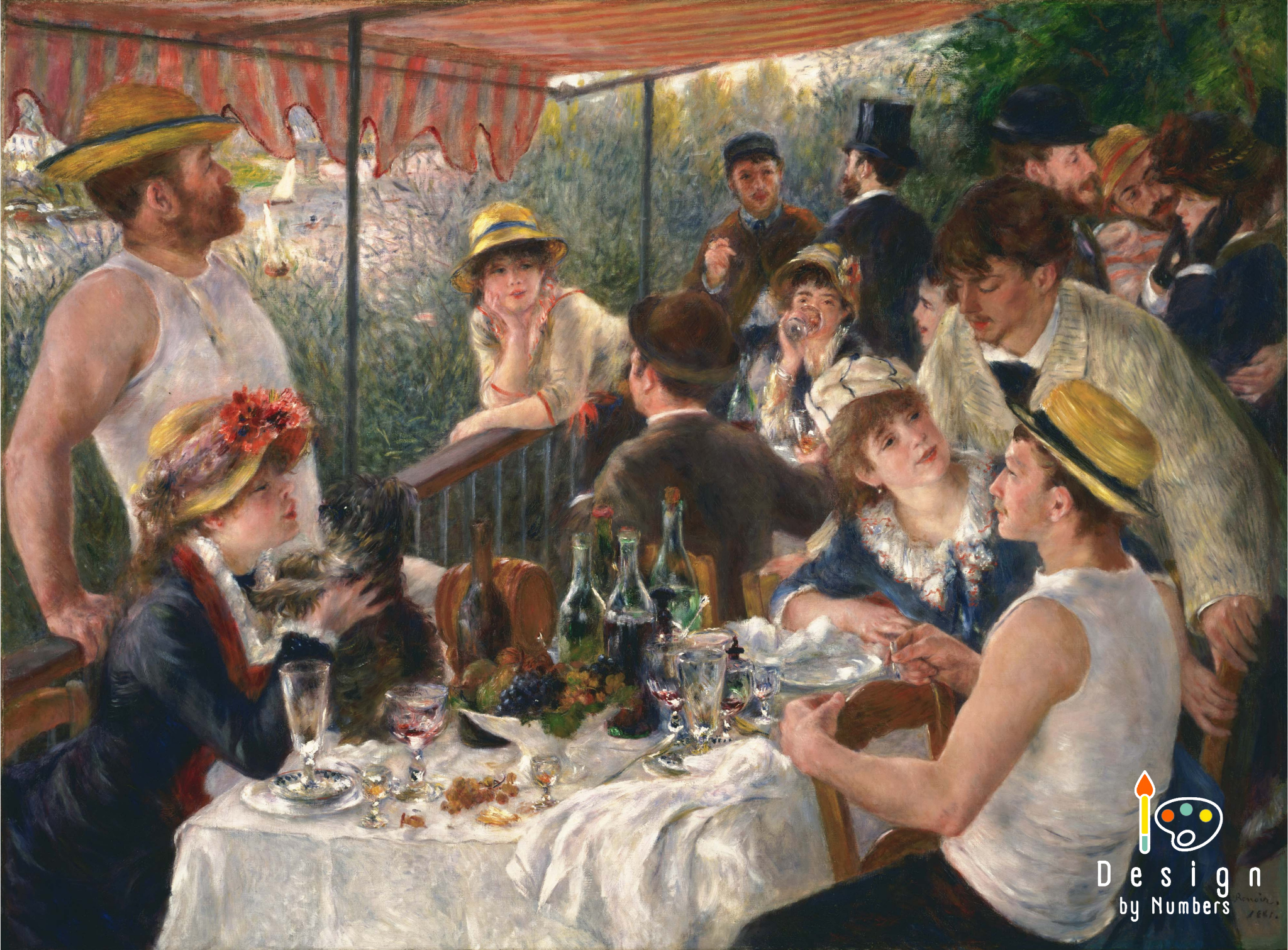 Luncheon of the Boating Party - Pierre-Auguste Renoir - Paint by Numbers