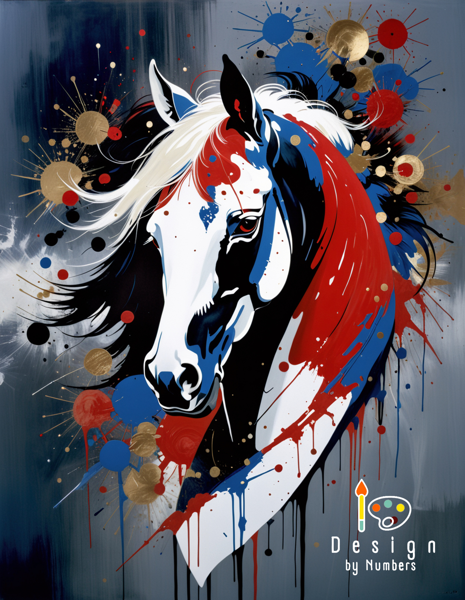 Modern Horse - Paint by Numbers