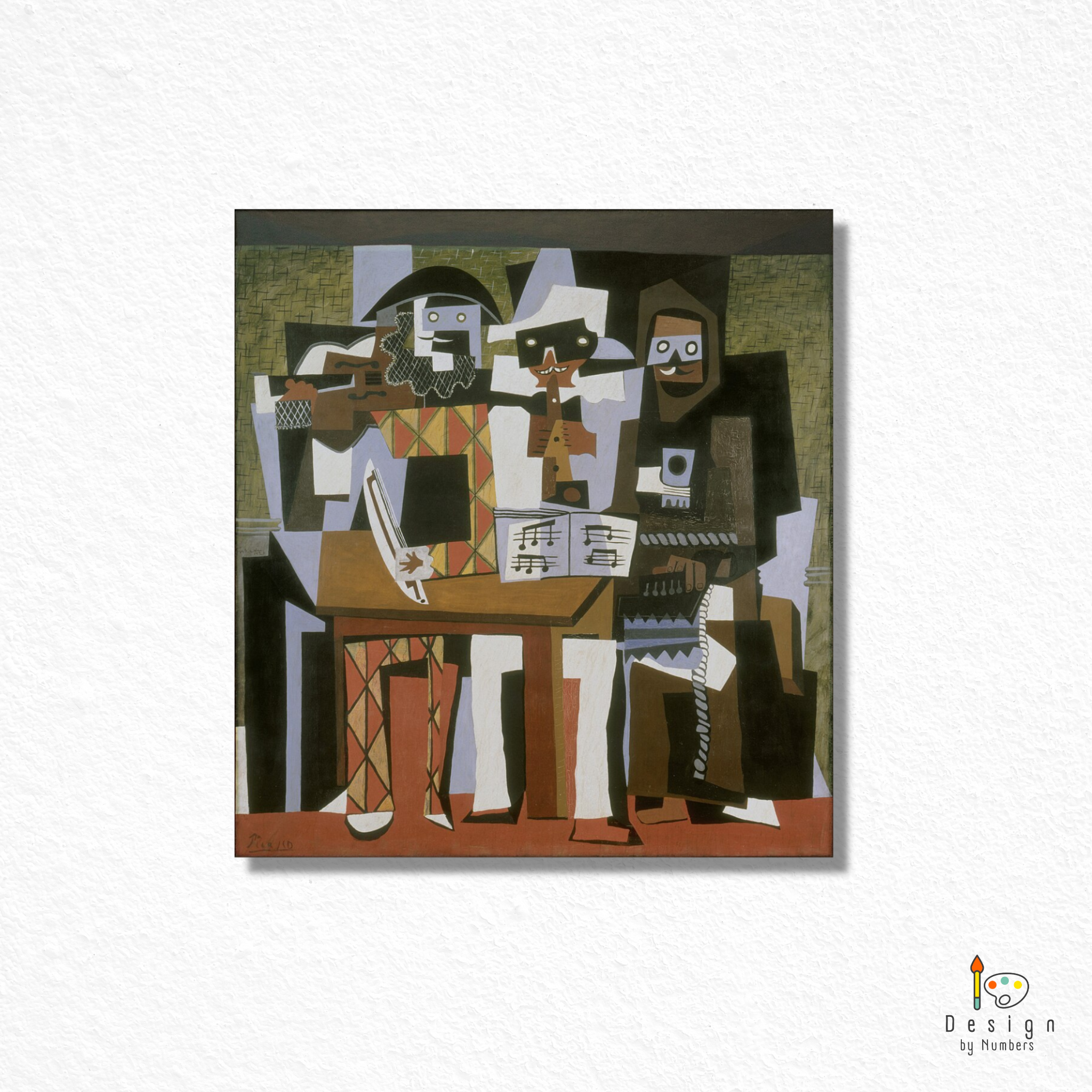Nous Autres Musiciens (Three Musicians) - Pablo Picasso - Paint by Numbers