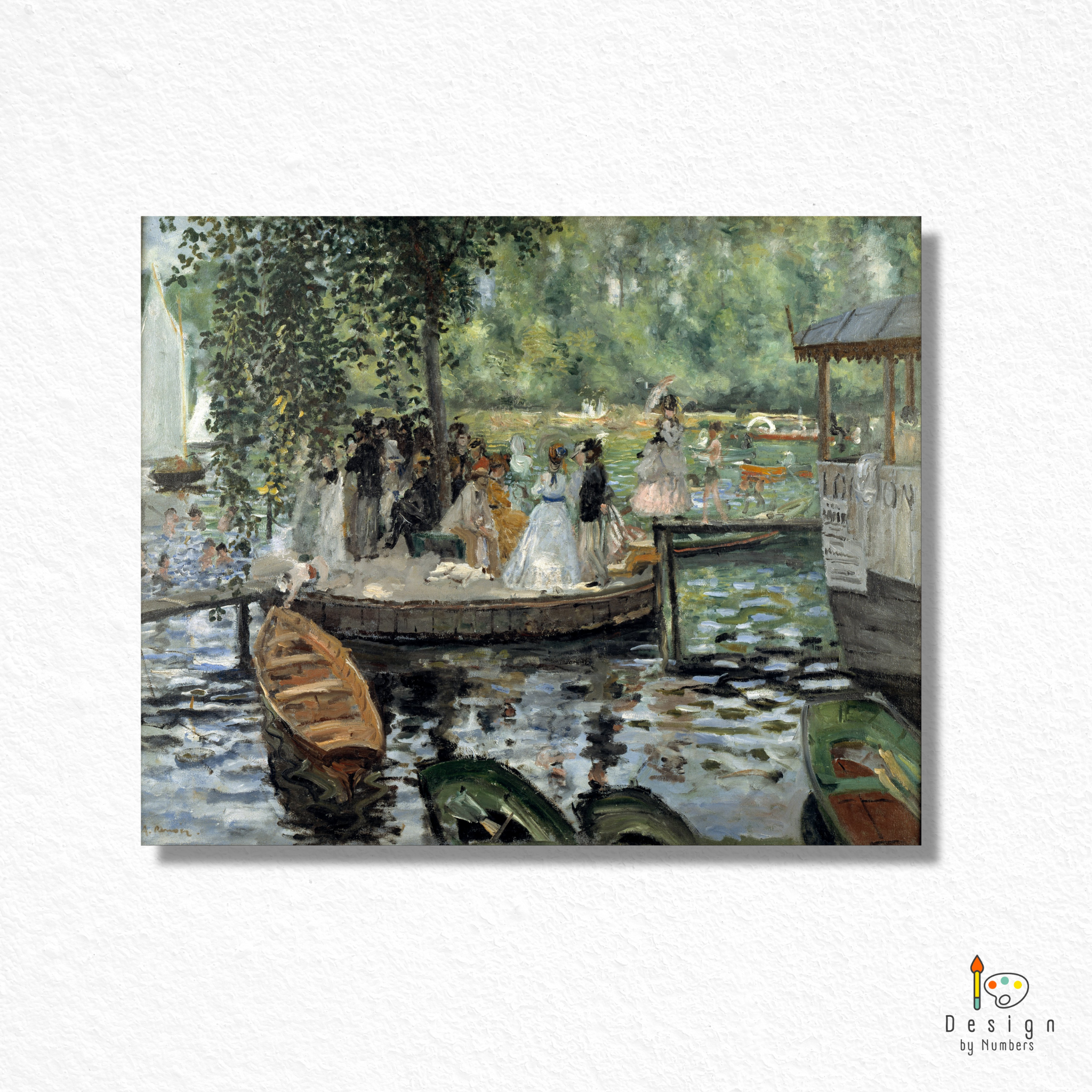 La Grenouillère- Pierre-Auguste Renoir- Paint by Numbers