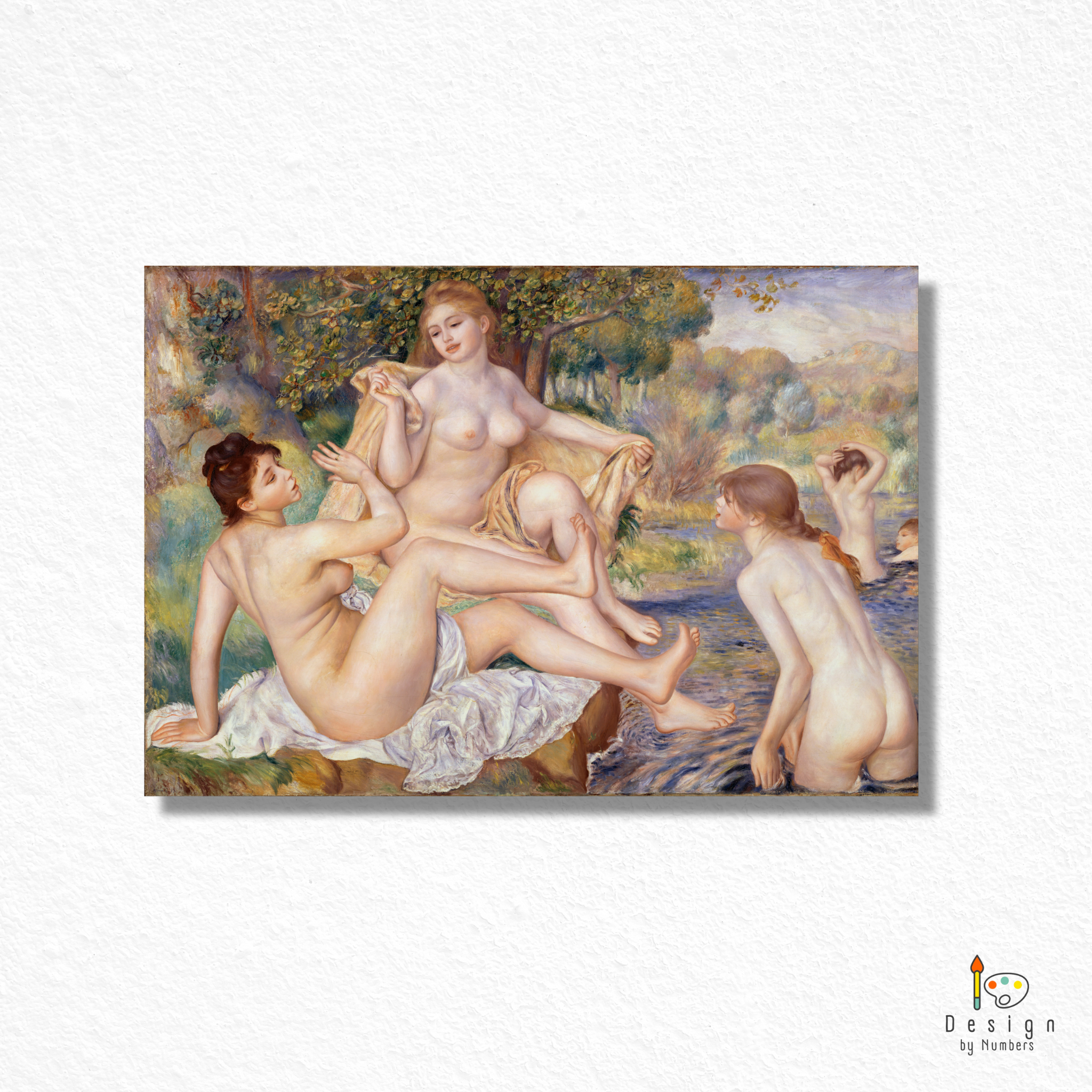 Les Grandes Baigneuses - Pierre-Auguste Renoir - Paint by Numbers