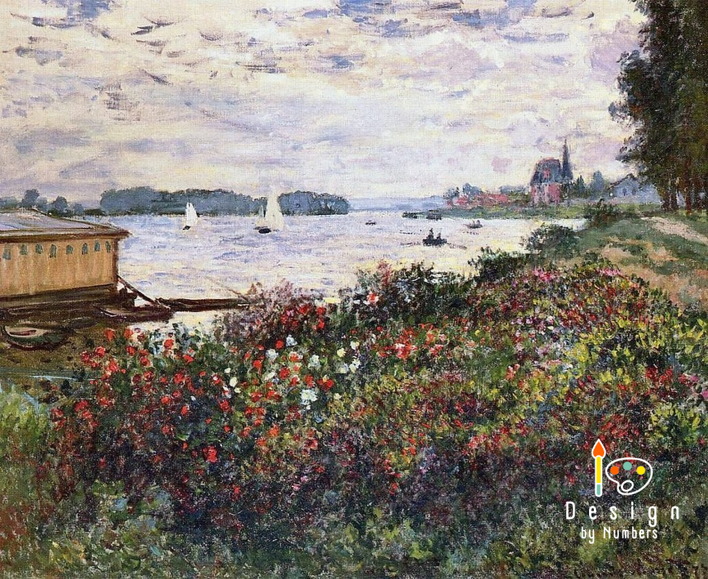 Riverbank at Argenteuil - Claude Monet - Paint by Numbers