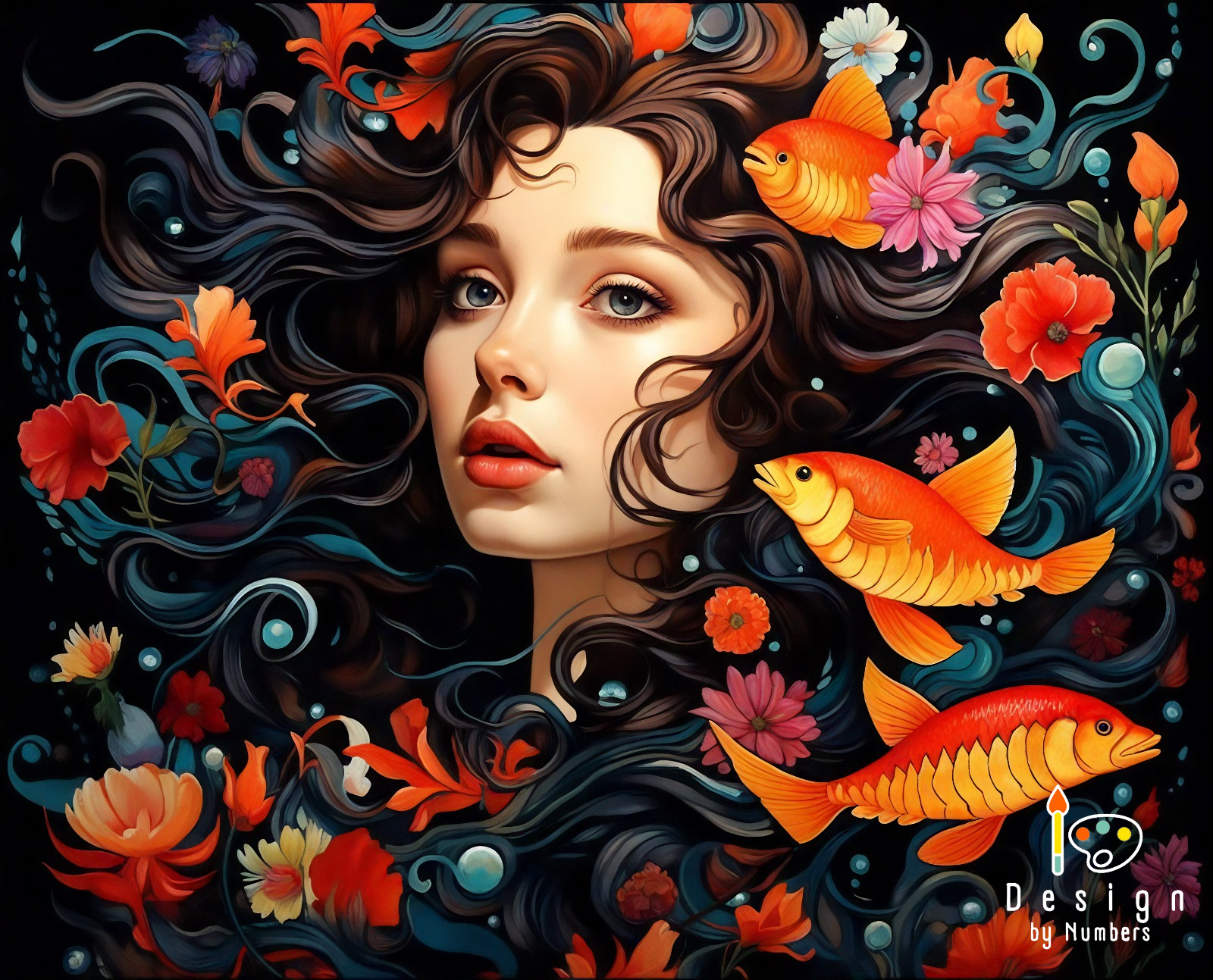 Serene Siren - Paint by Numbers