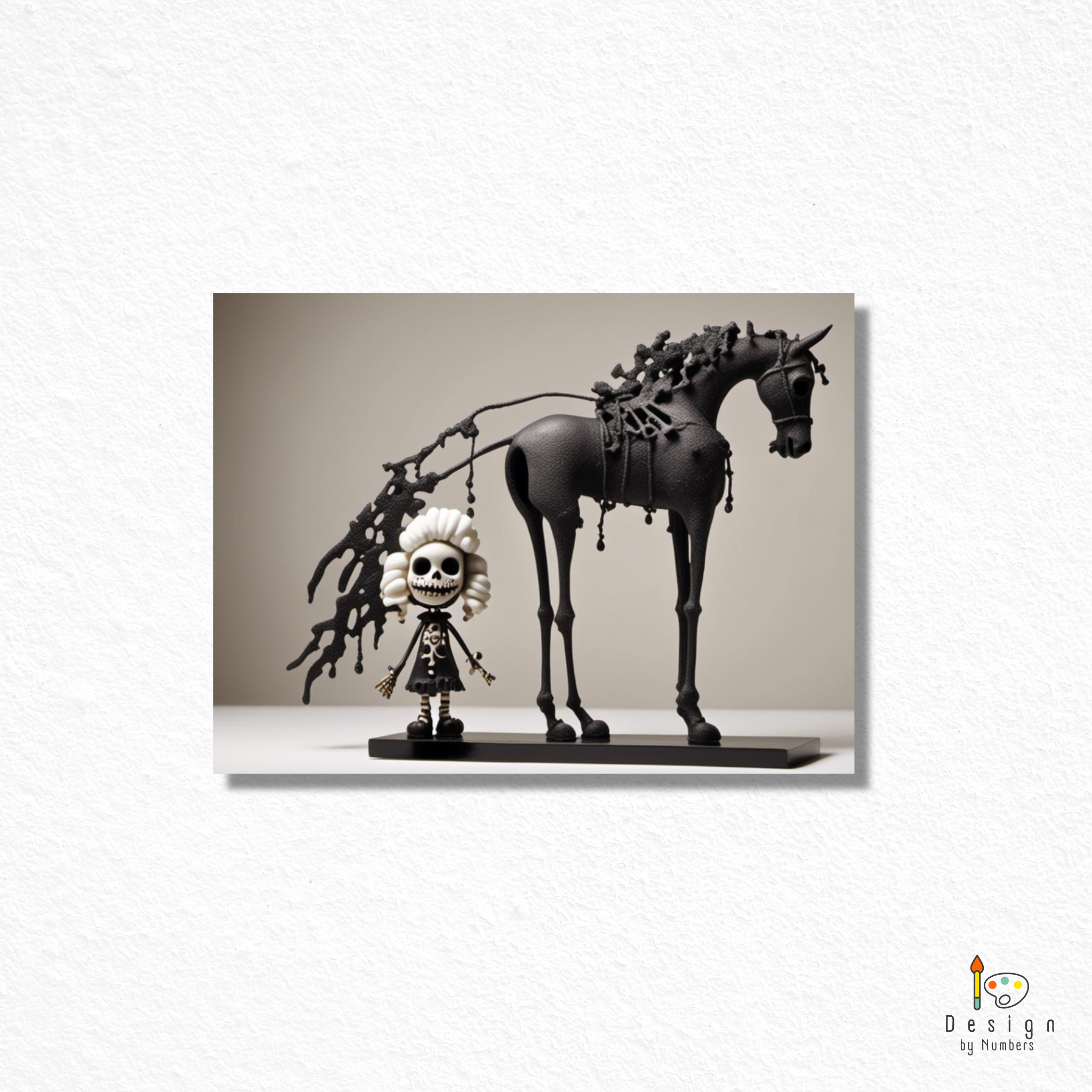 A Girl and Her Horse- Paint By Numbers