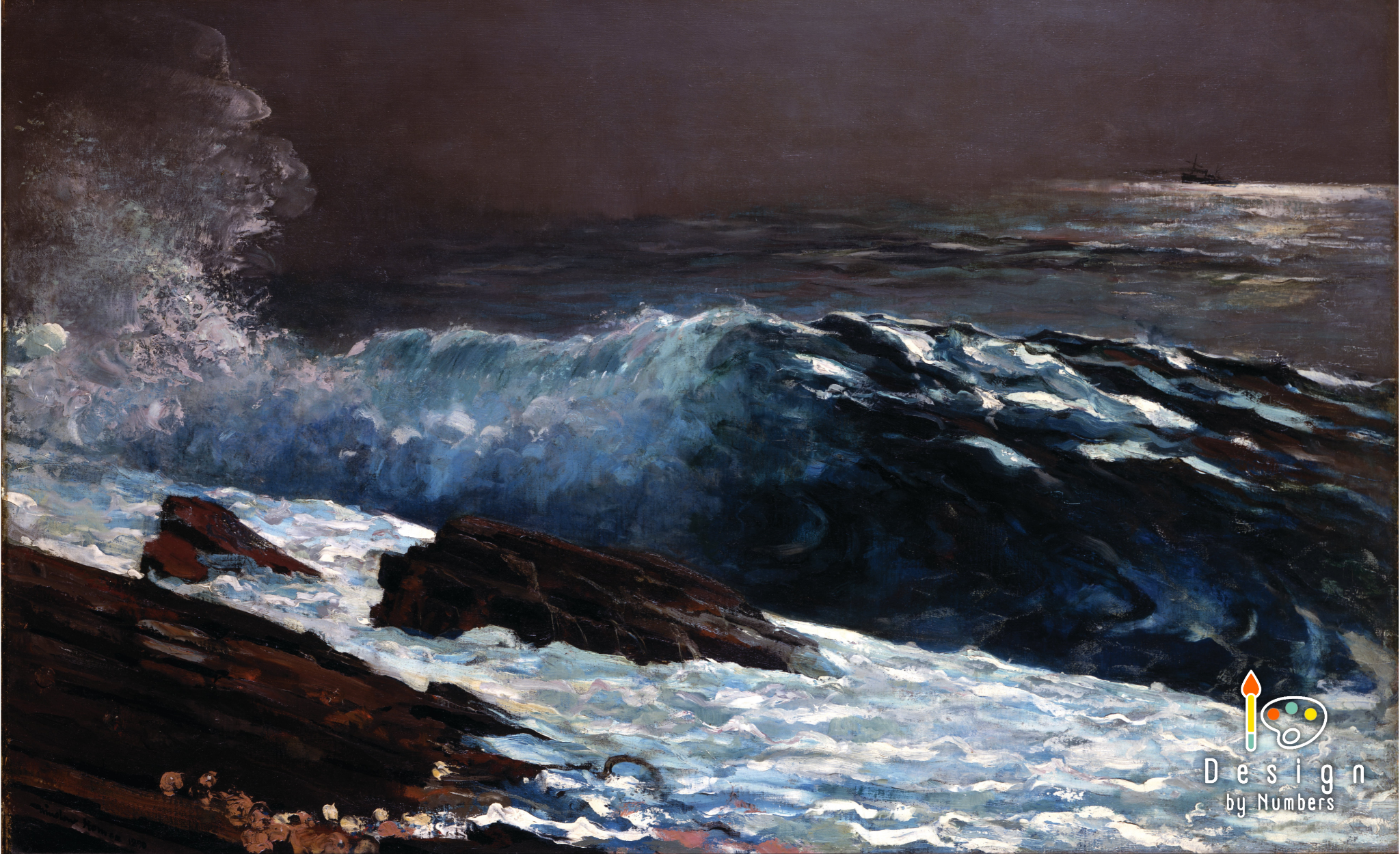 Sunlight on the Coast - Winslow Homer - Paint by Numbers