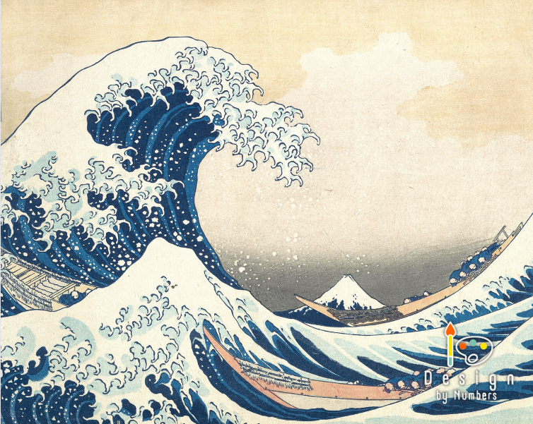 The Great Wave - Katsushika Hokusai - Paint by Numbers
